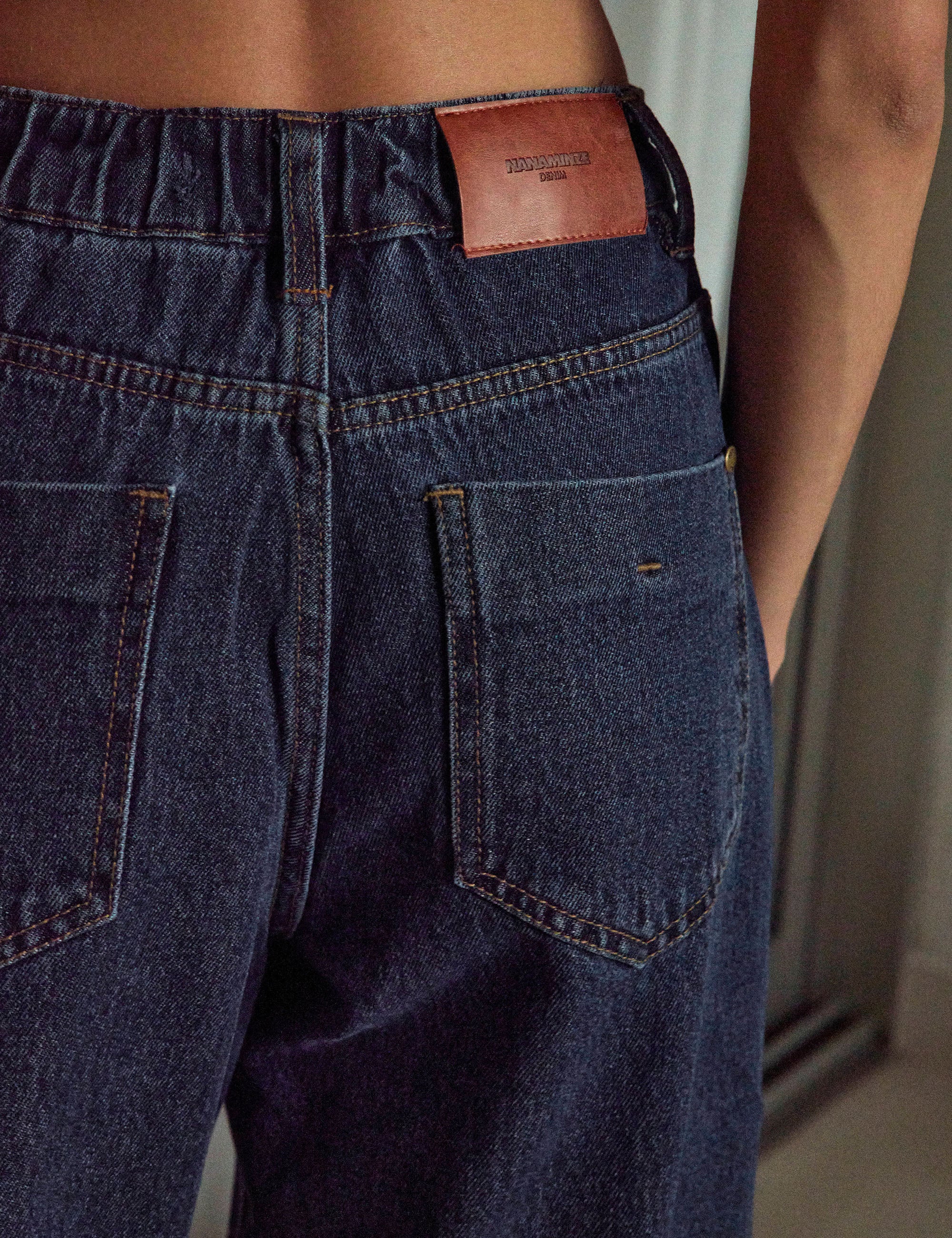 Calça Mom Fran Denim Médio