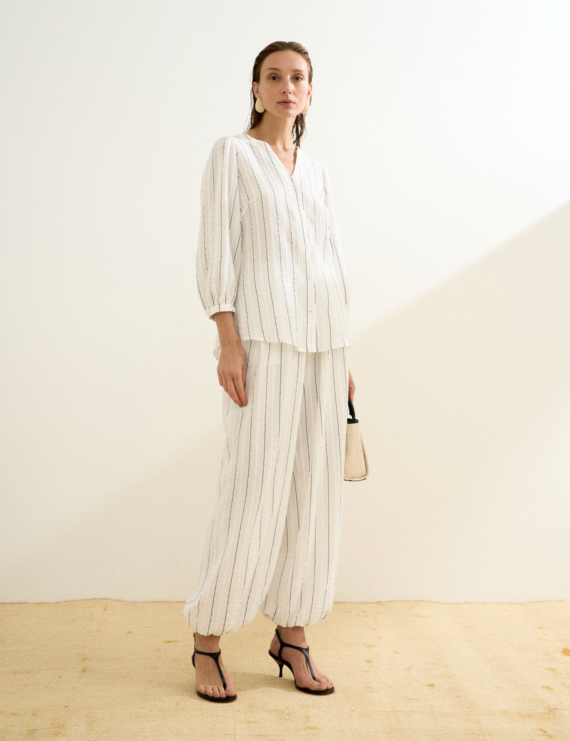 Calça Mykonos Algodão Off White