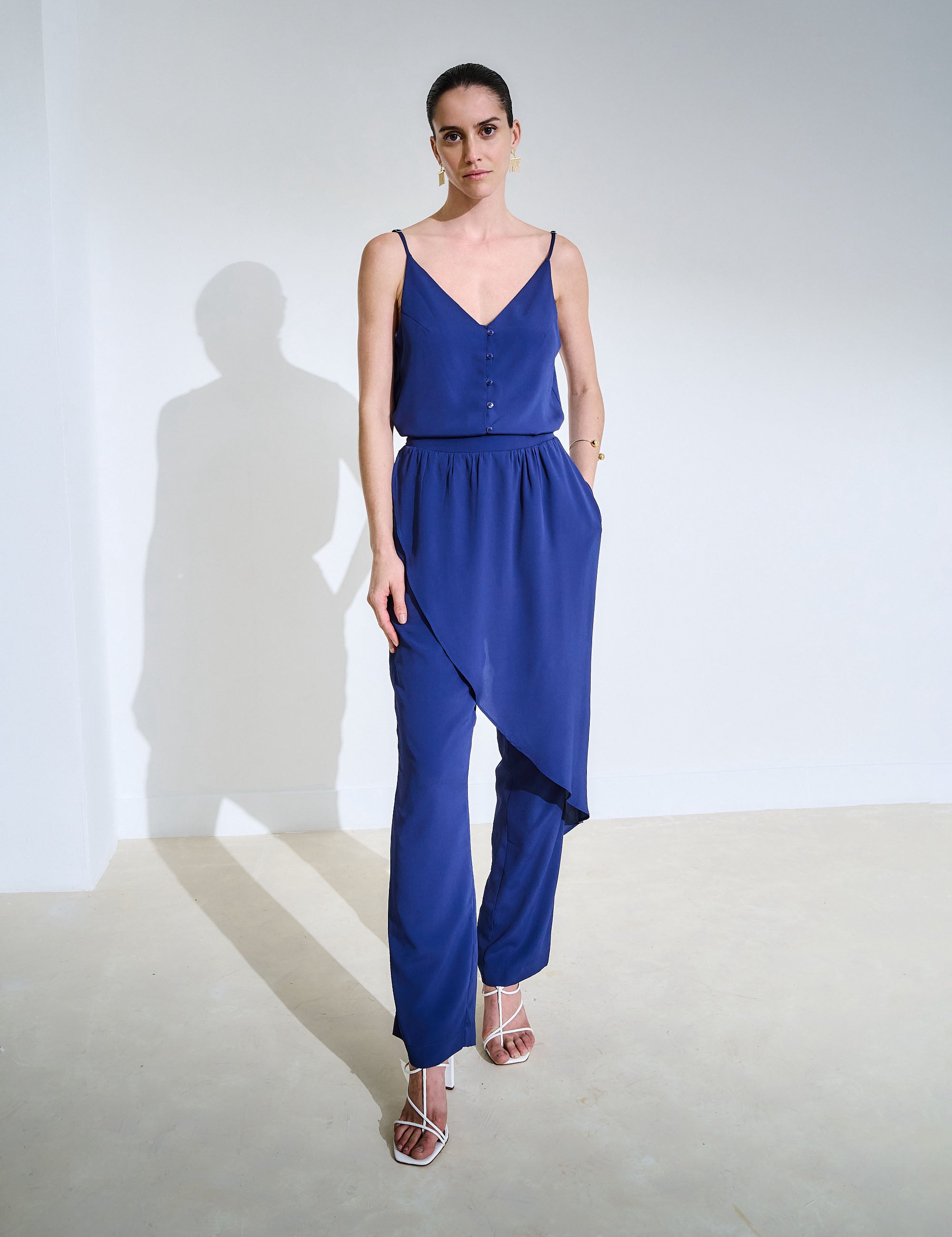 Calça Nara Crepe Marinho