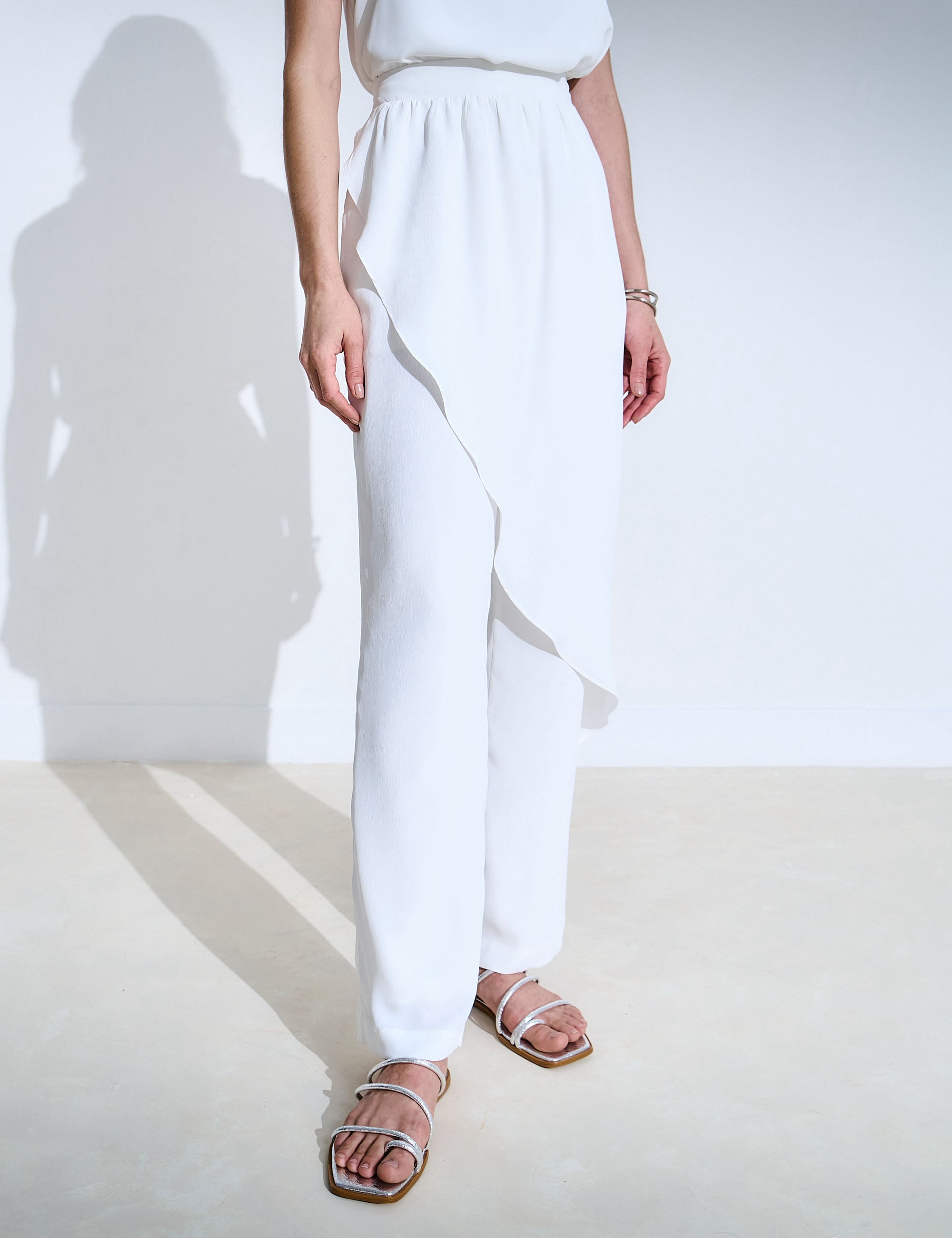 Calça Nara Crepe Off White