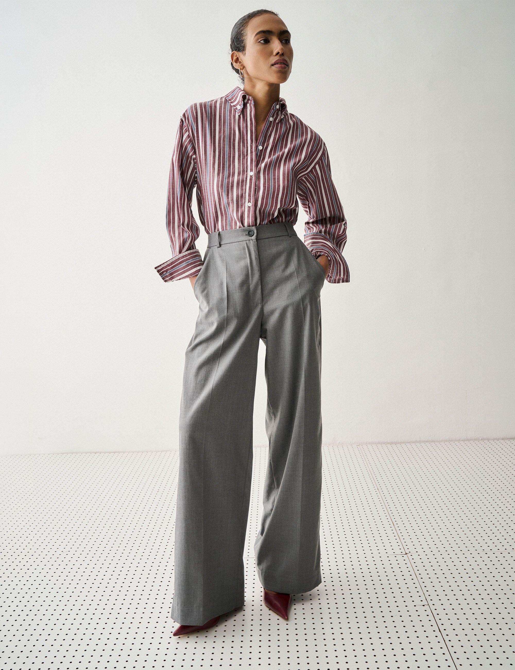 Calça Nysa Alfaiataria Cinza