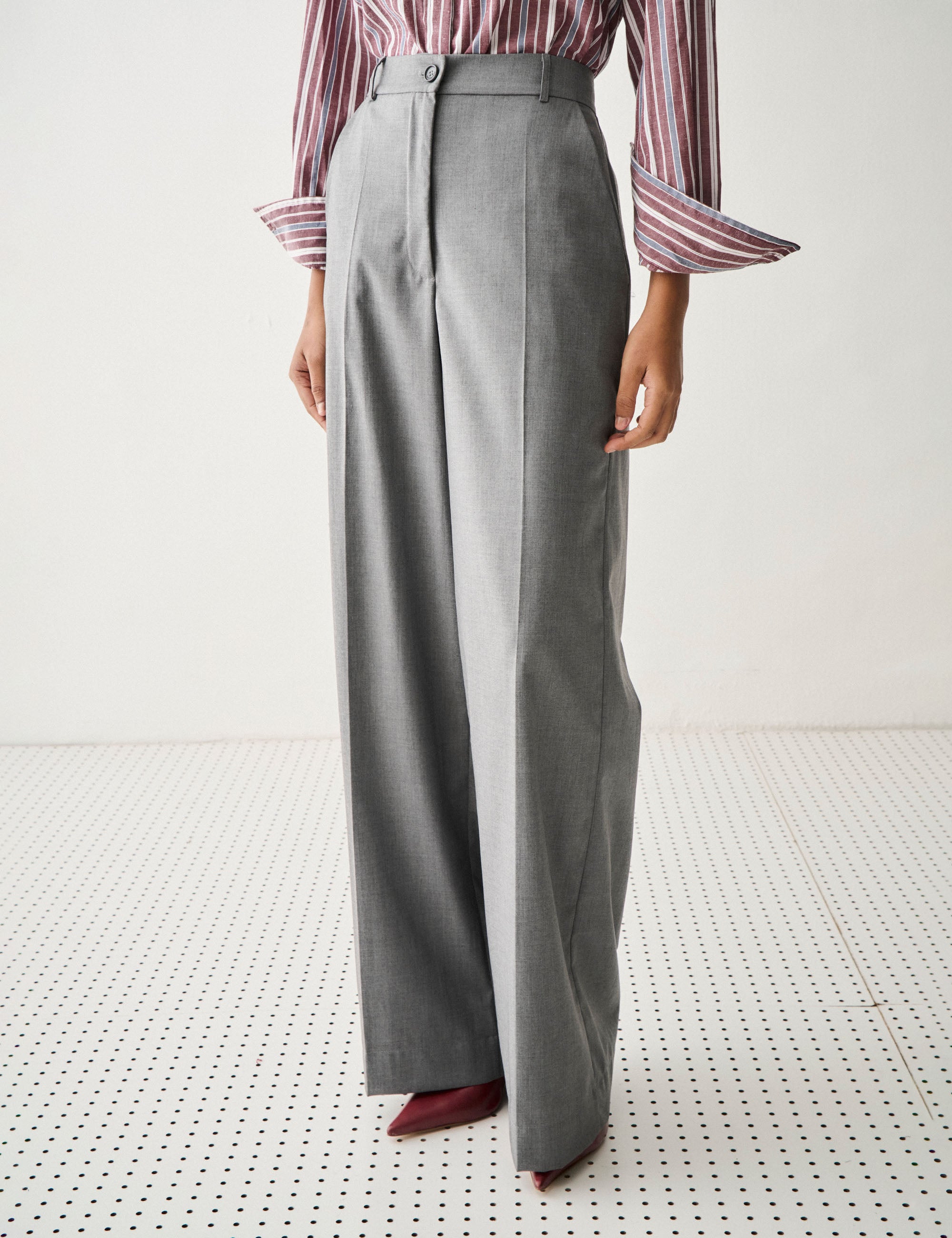 Calça Nysa Alfaiataria Cinza