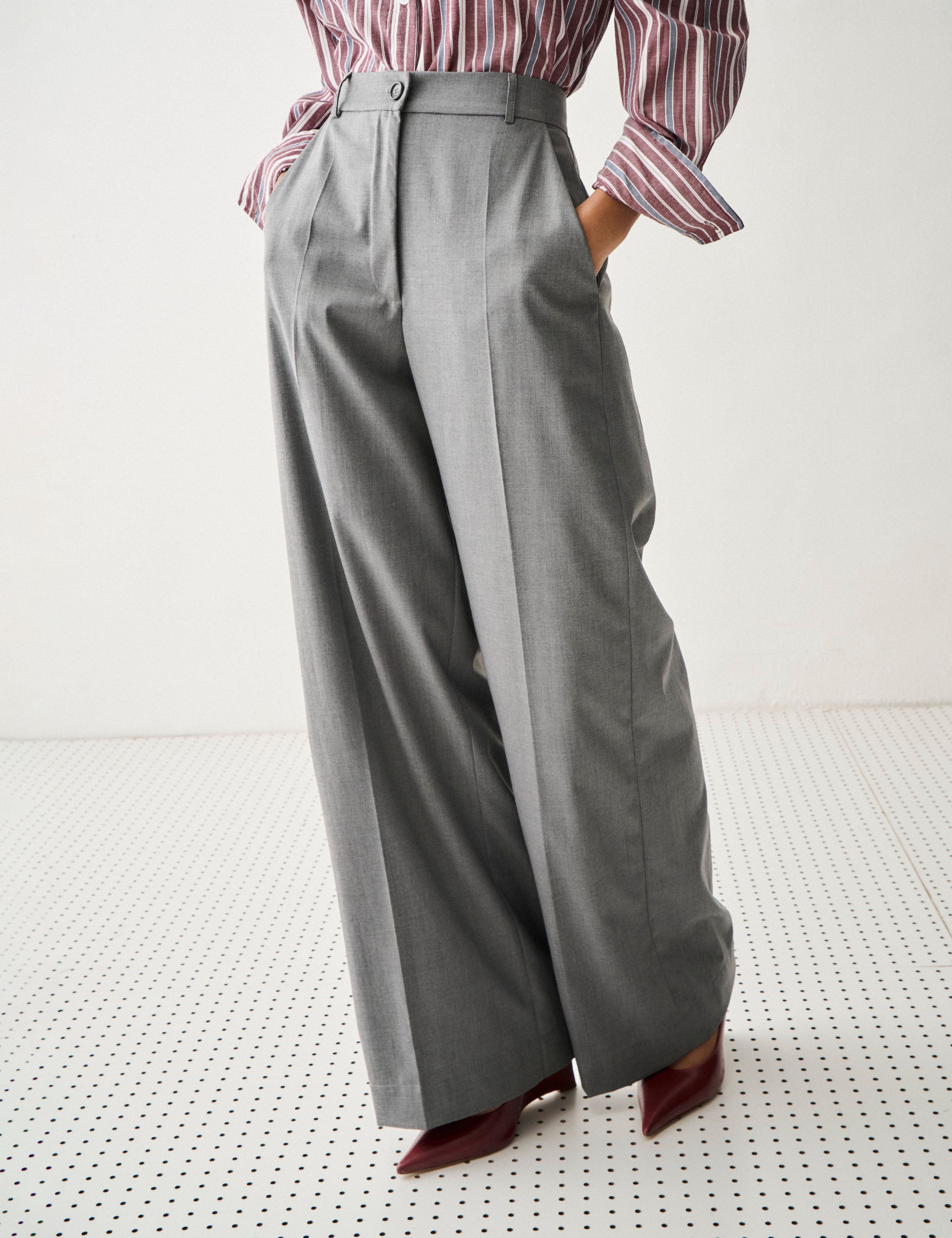 Calça Nysa Alfaiataria Cinza