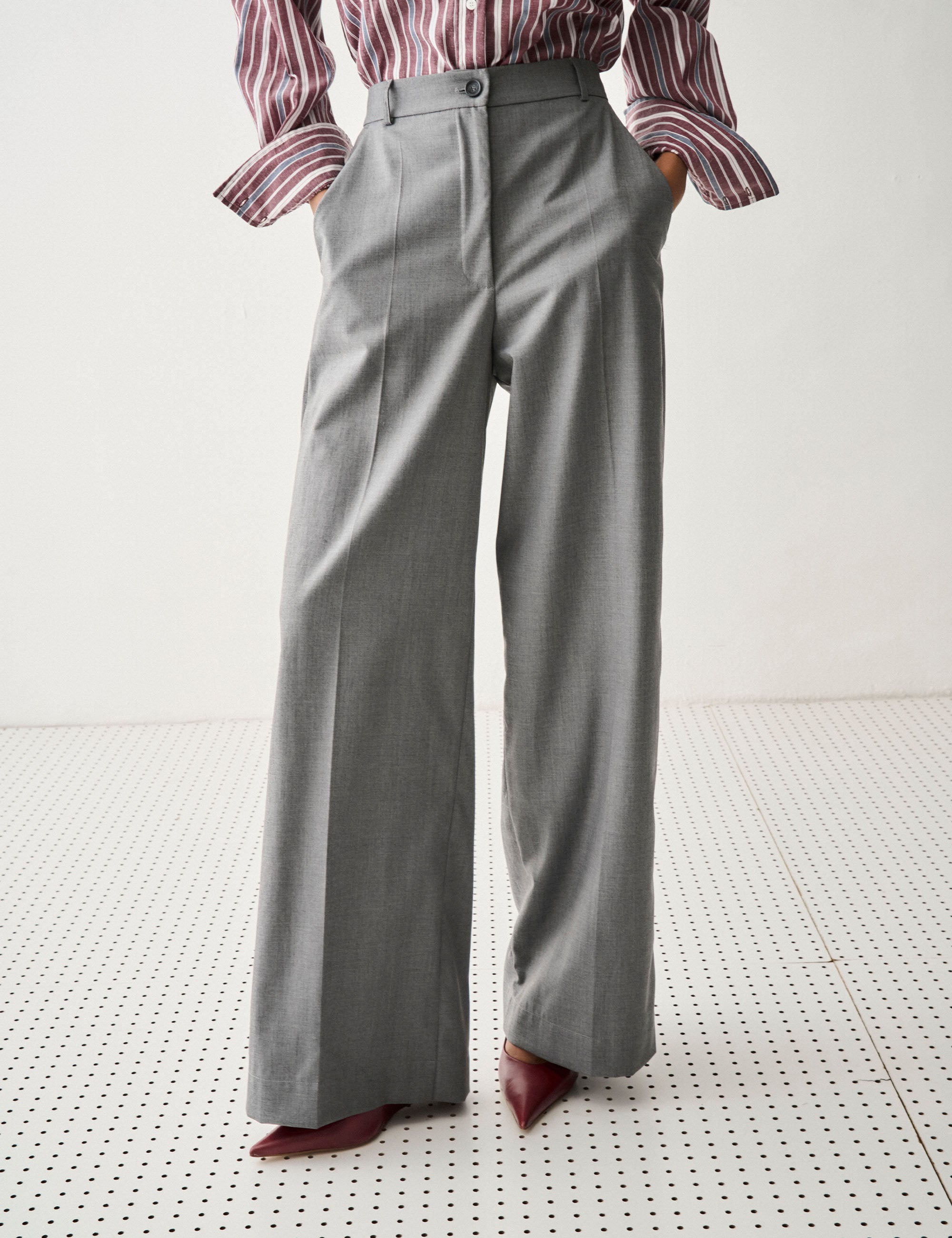 Calça Nysa Alfaiataria Cinza