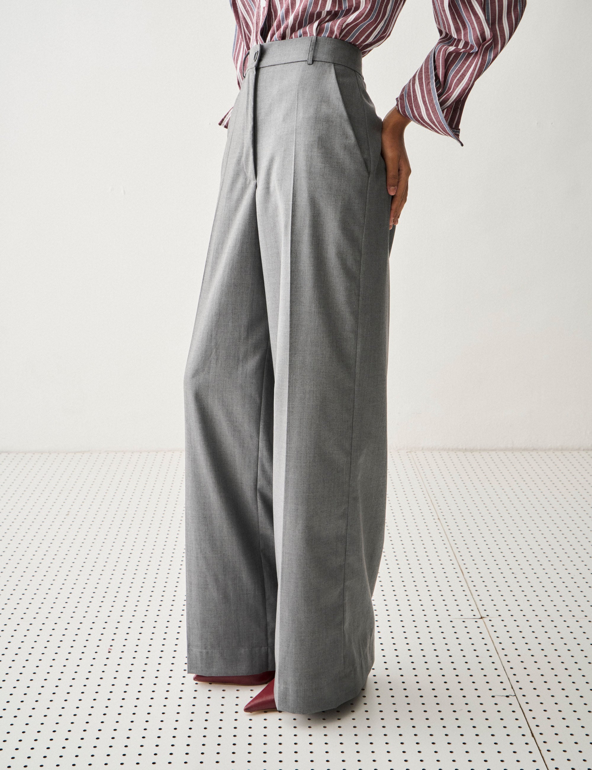 Calça Nysa Alfaiataria Cinza