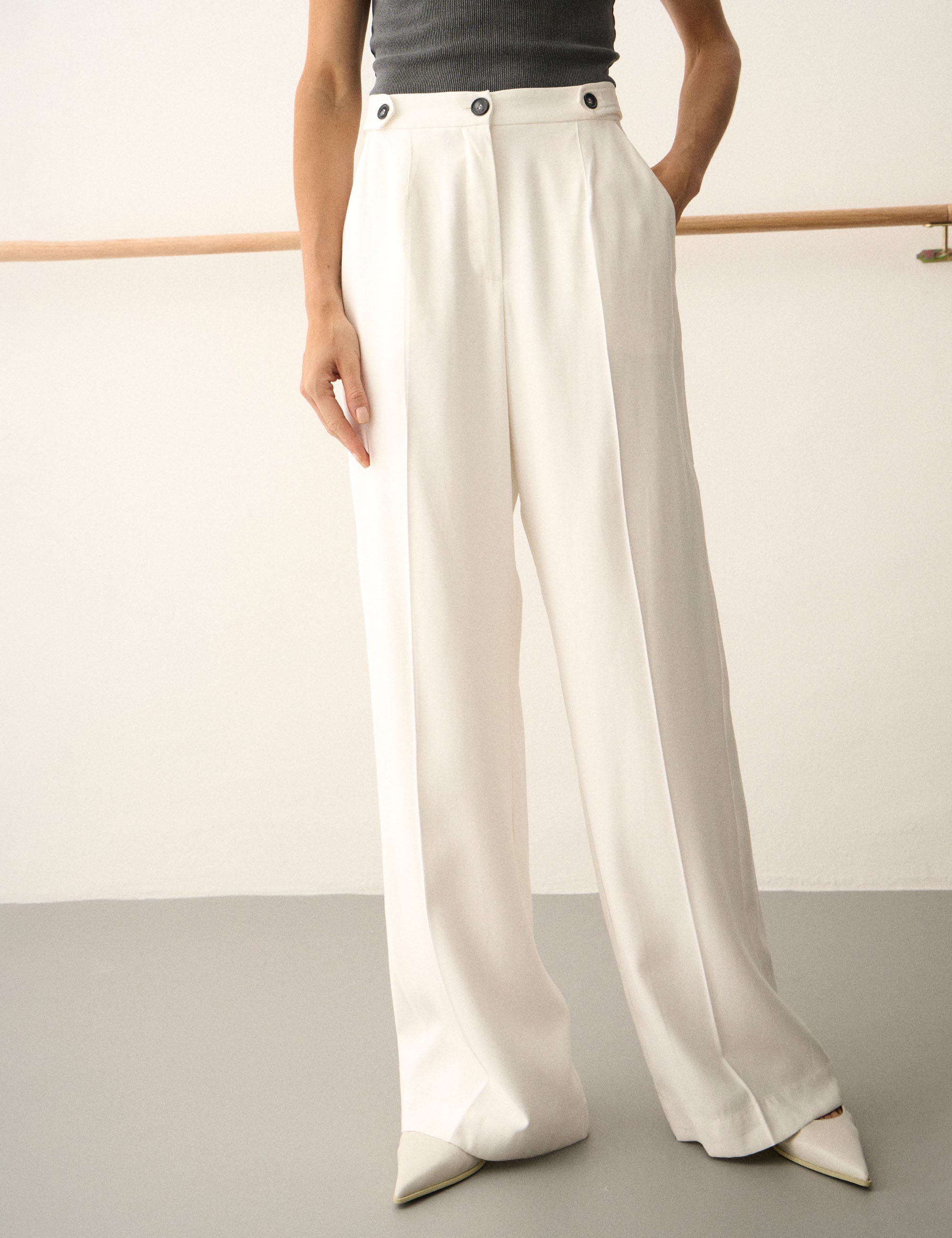 Calça Olivia Alfaiataria Off White