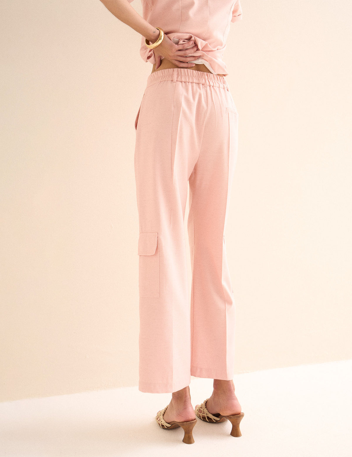 Calça Paola Viscose Rose
