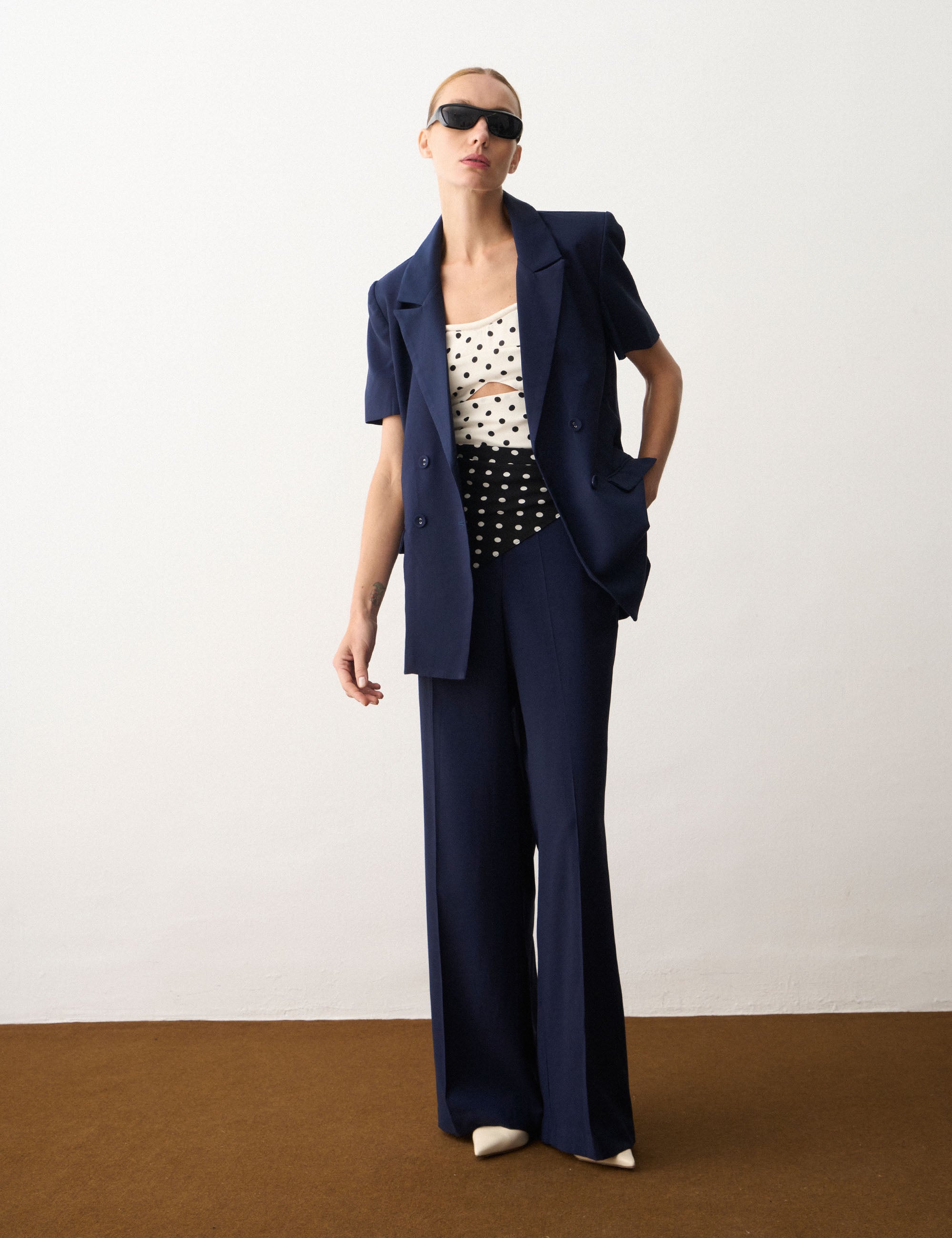 Calça Paulina Alfaiataria Marinho