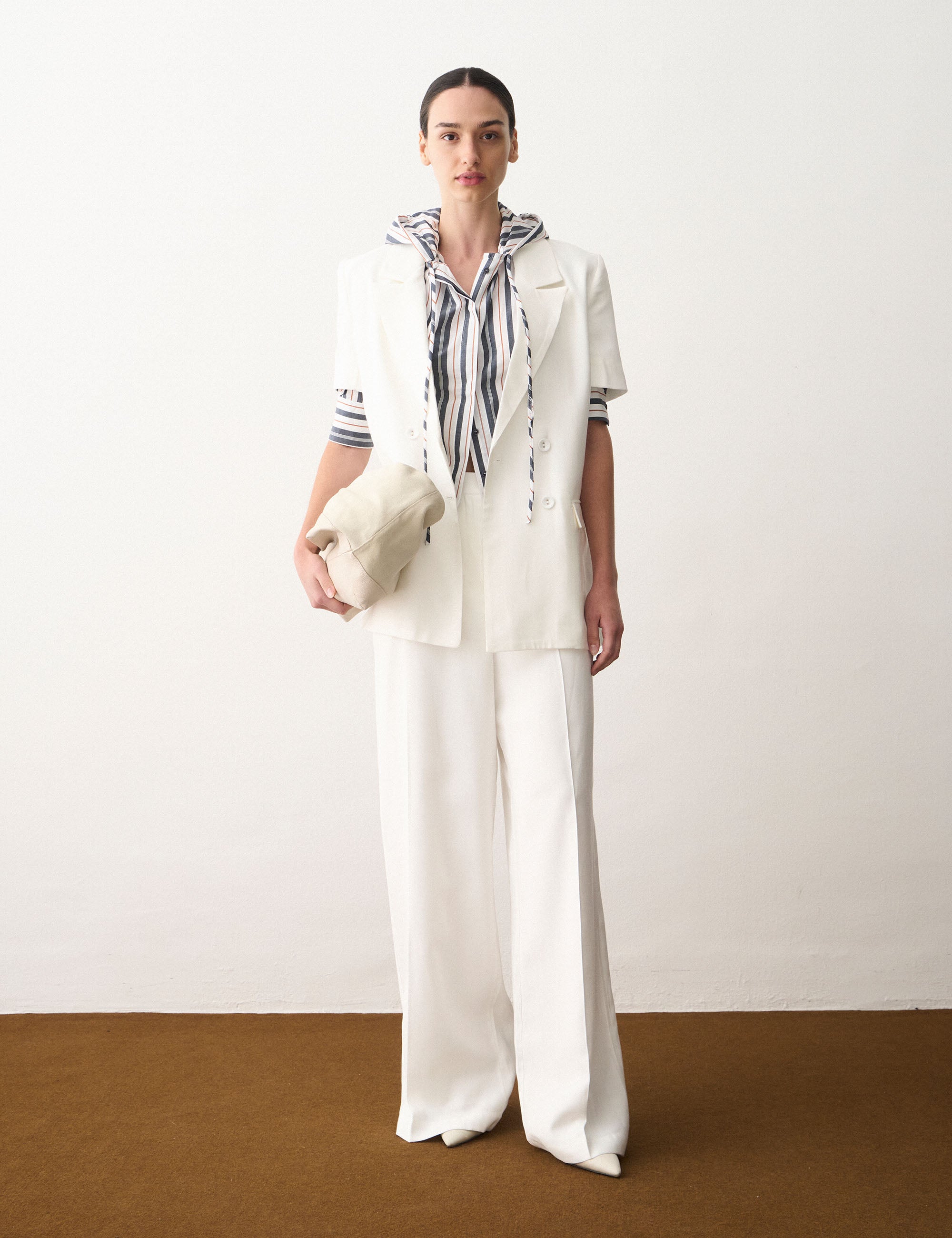 Calça Paulina Alfaiataria Off White