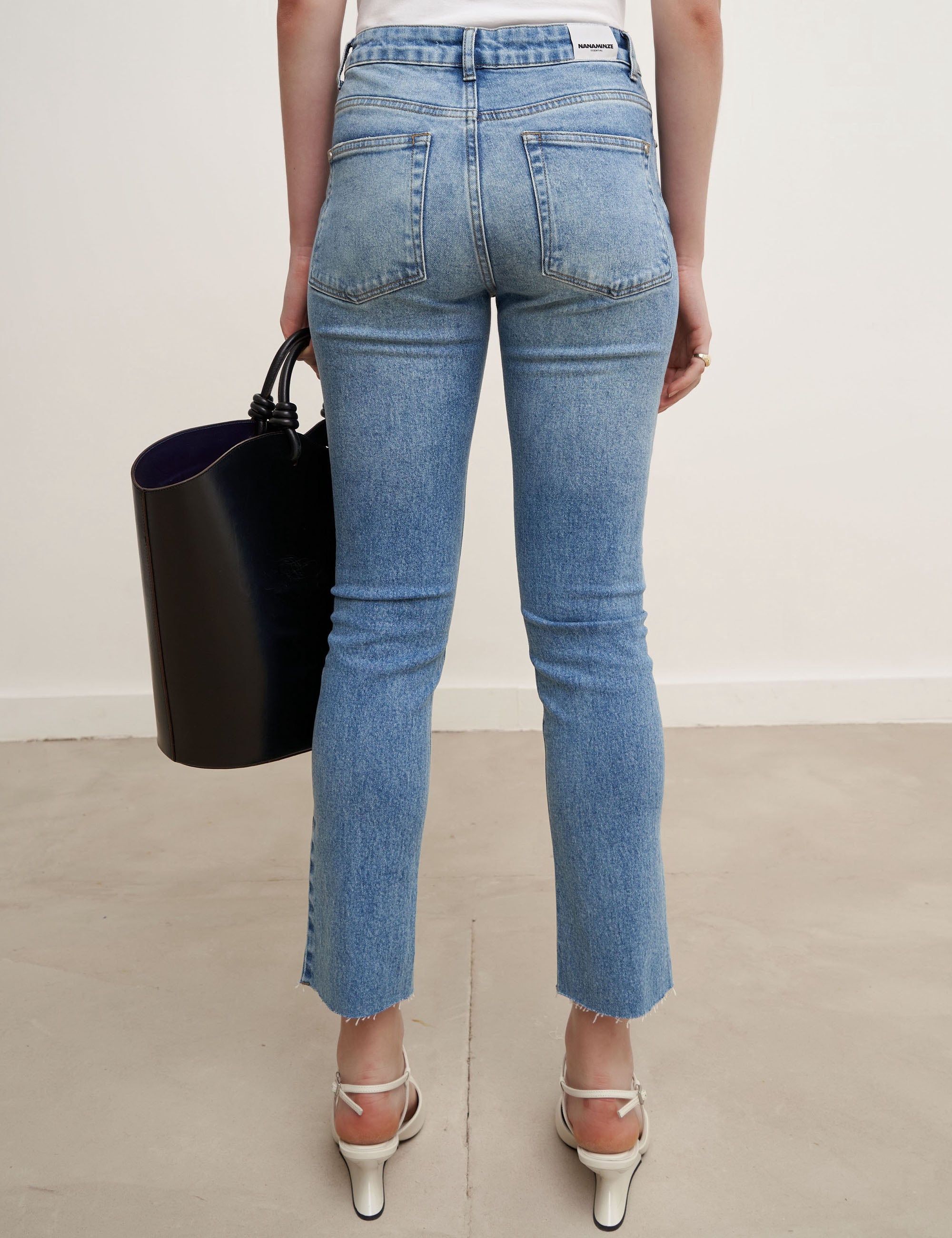 Calça Reta Helena Jeans Claro