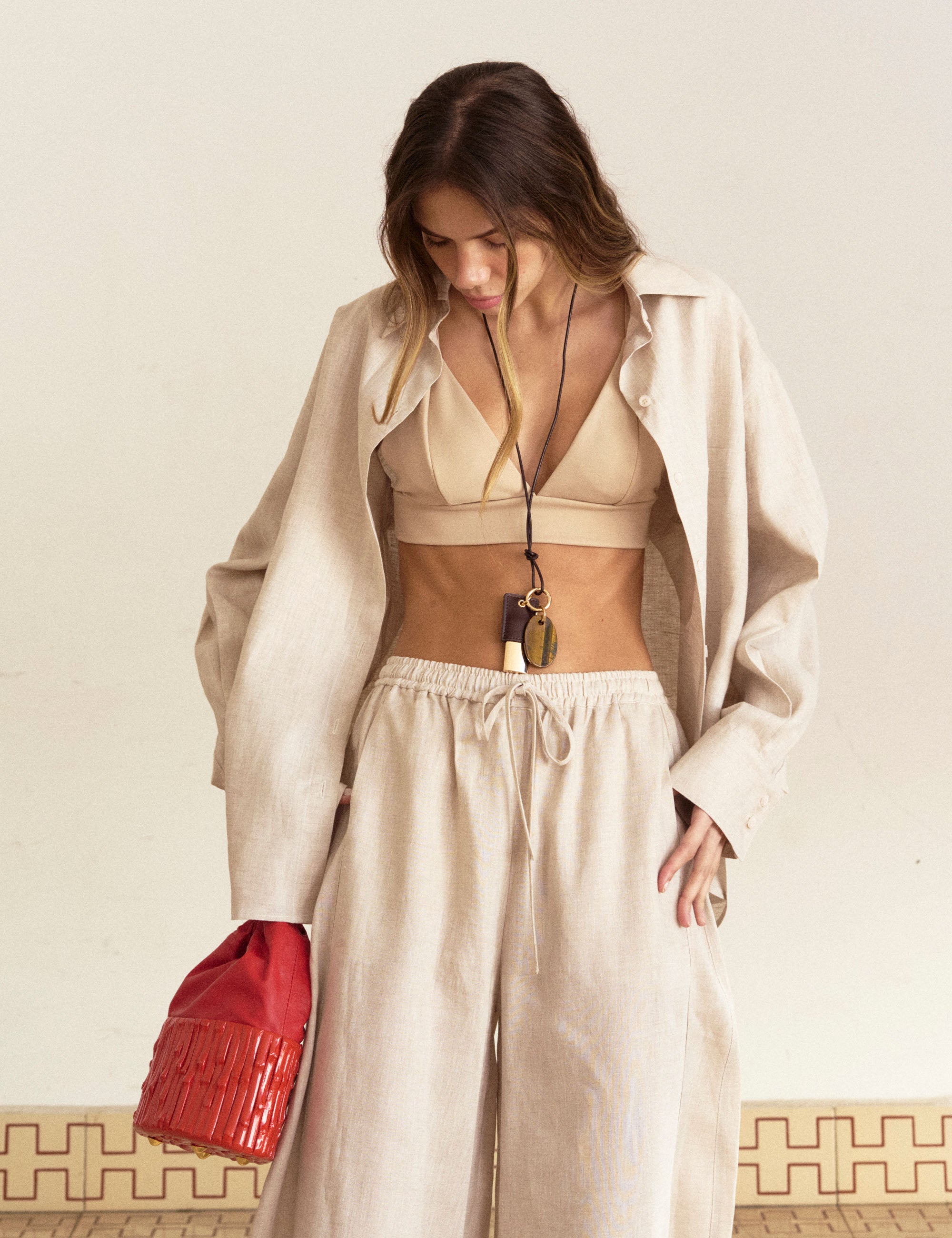 Calça Roberta Linho Natural