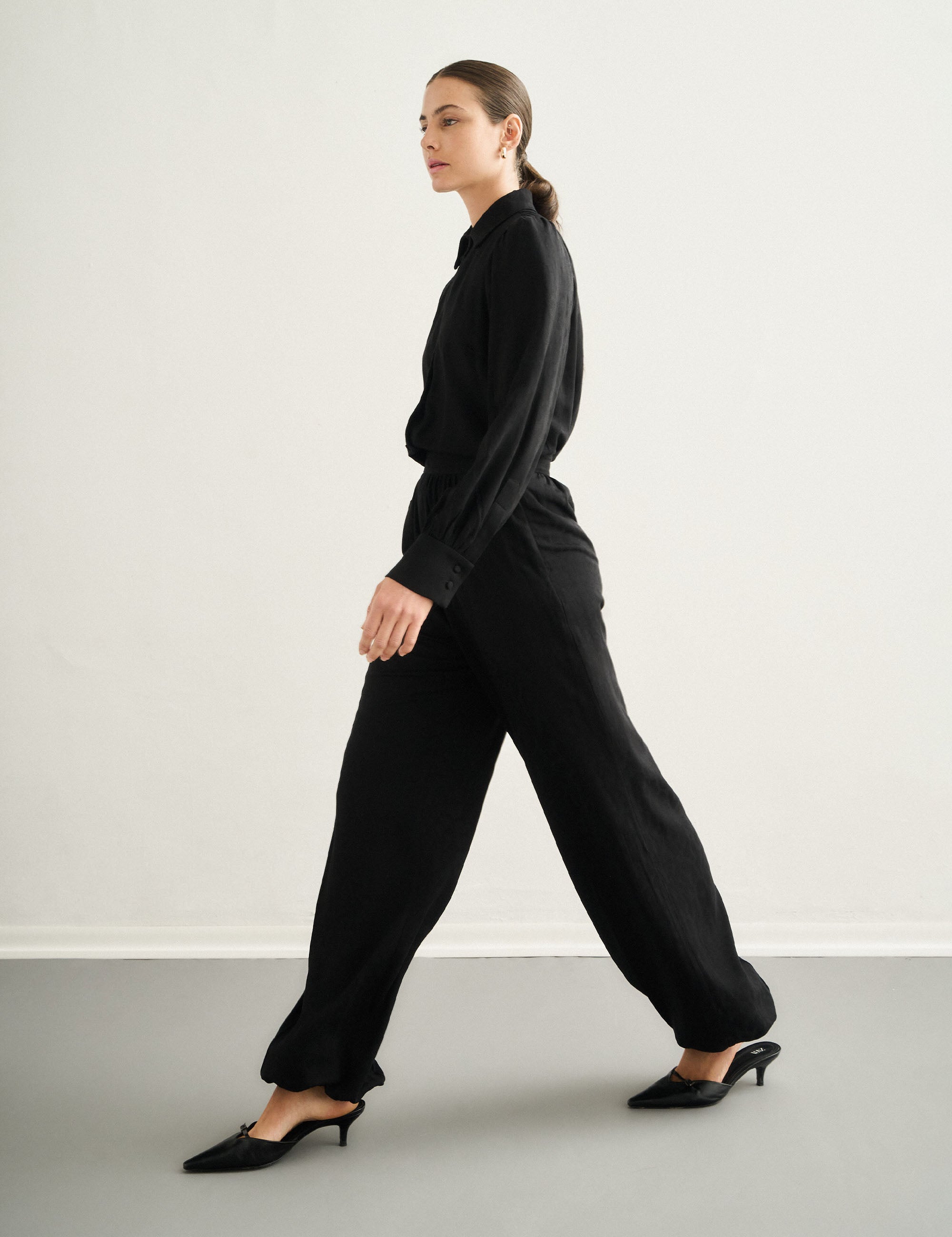 Calça Sandra Jacquard Preto