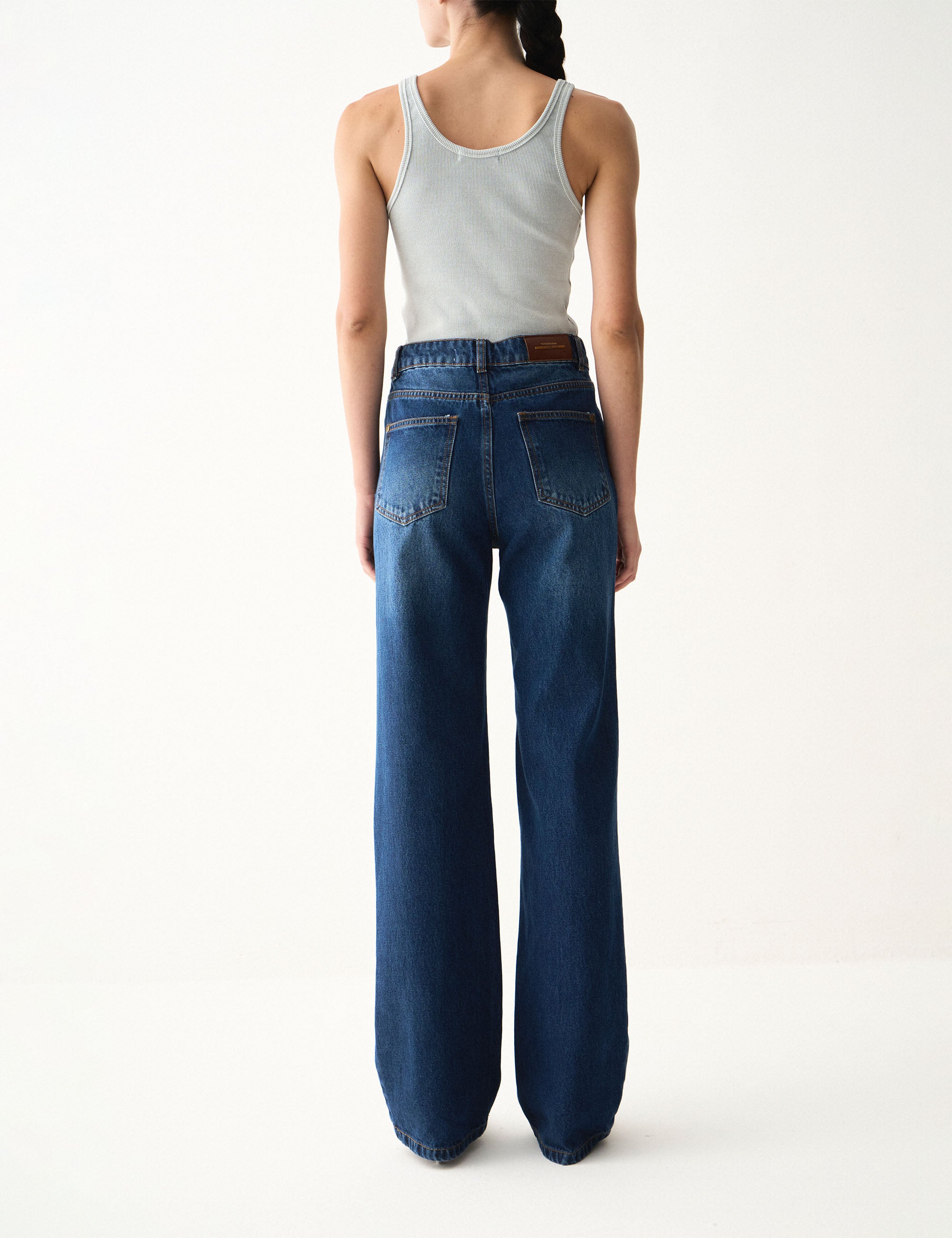 Calça Stephani Denim Jeans Escuro