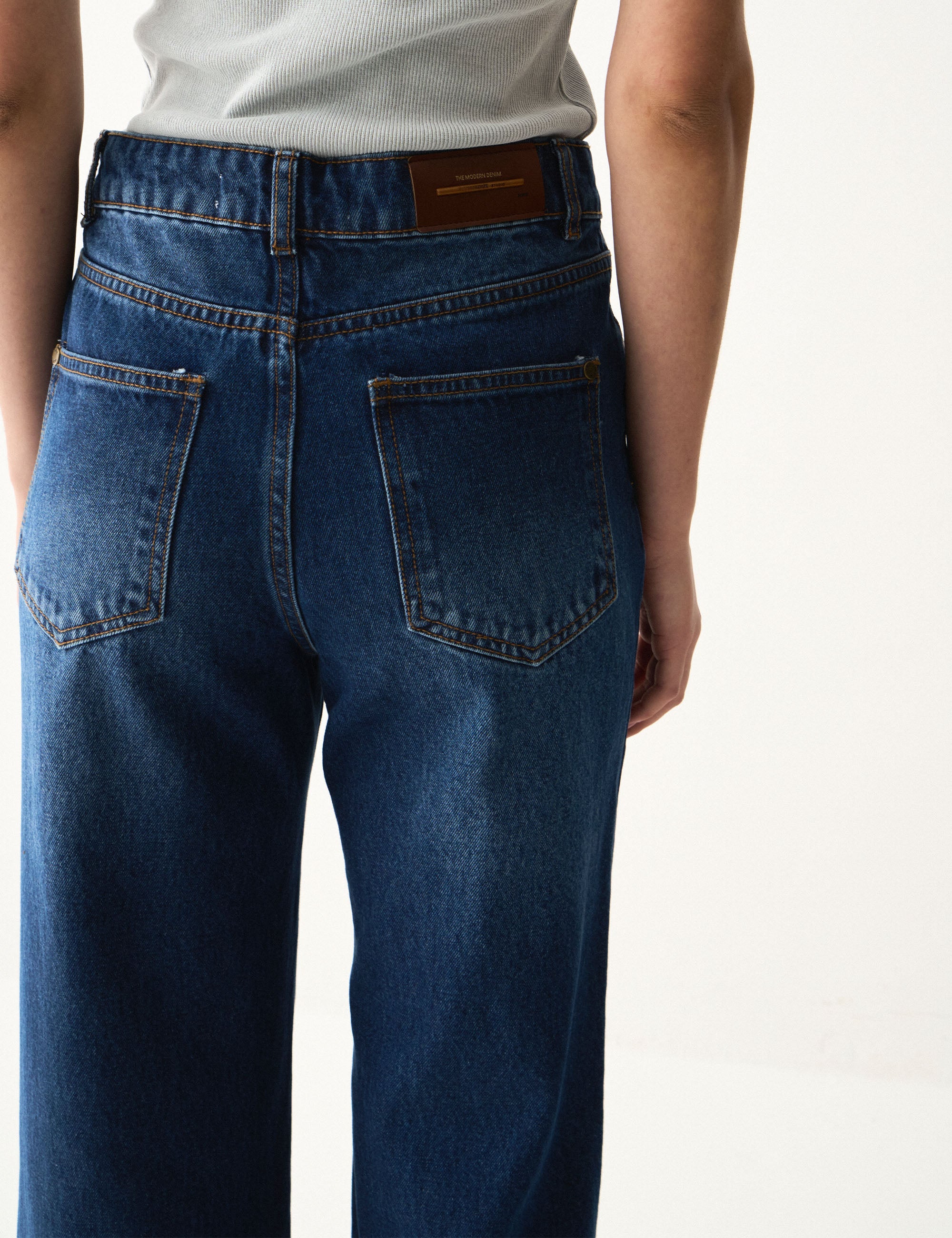 Calça Stephani Denim Jeans Escuro