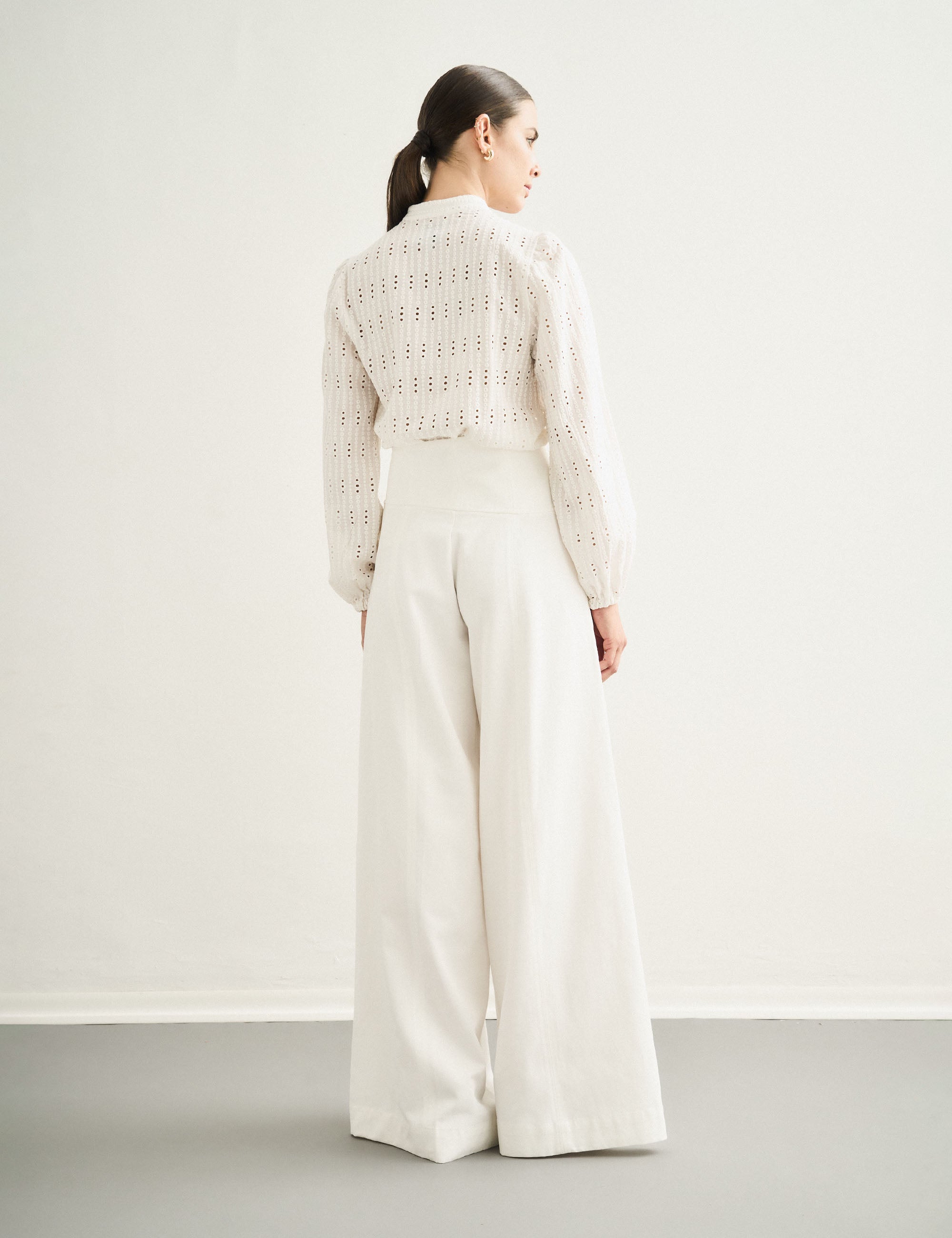 Calça Tate Sarja Off White