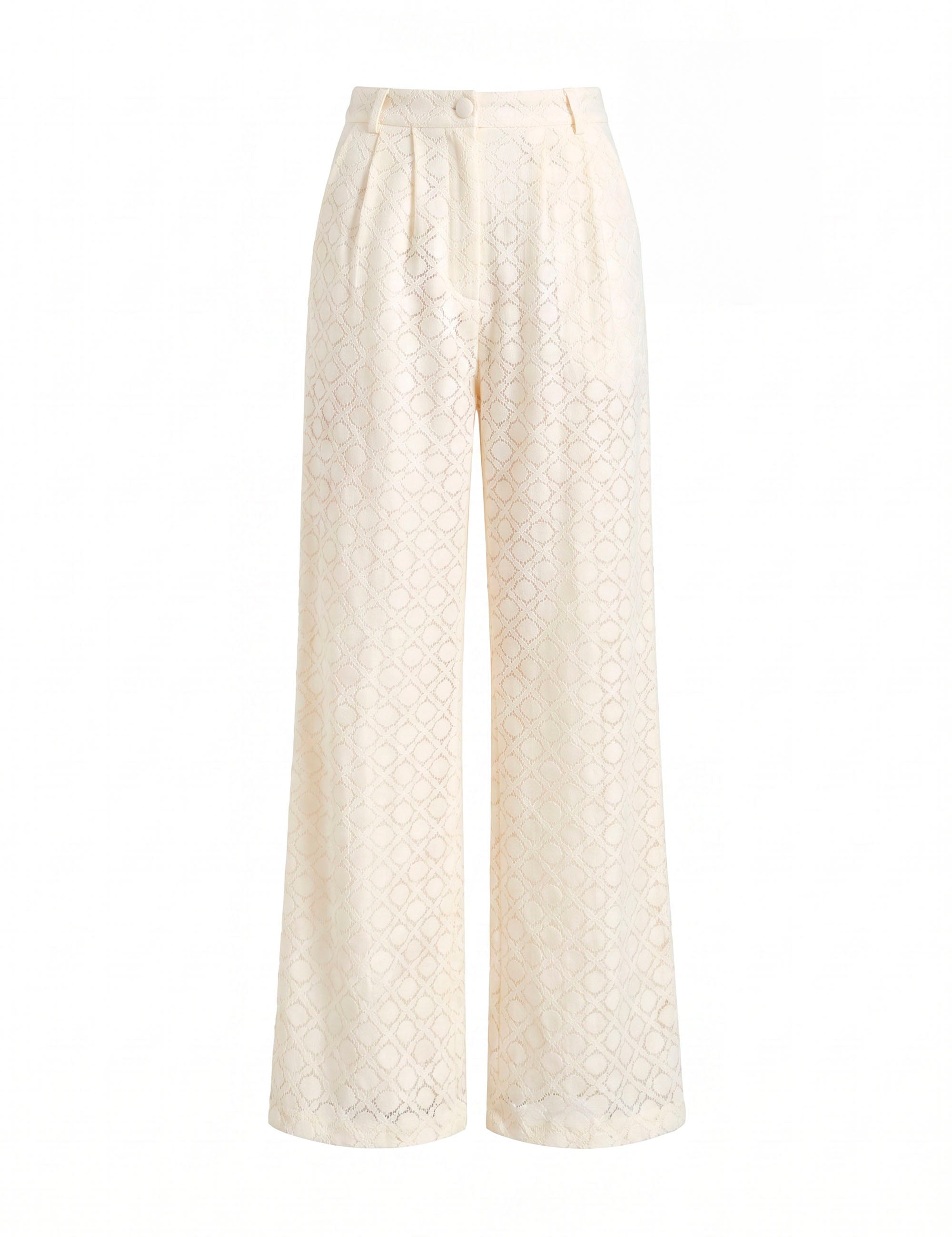 Calça Caroline Renda Marfim