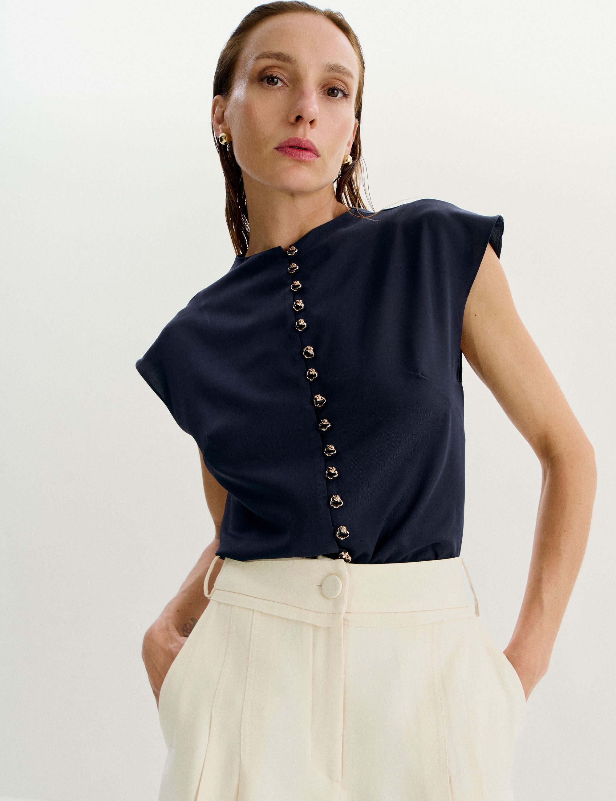 Camisa Ametista Alfaiataria Marinho