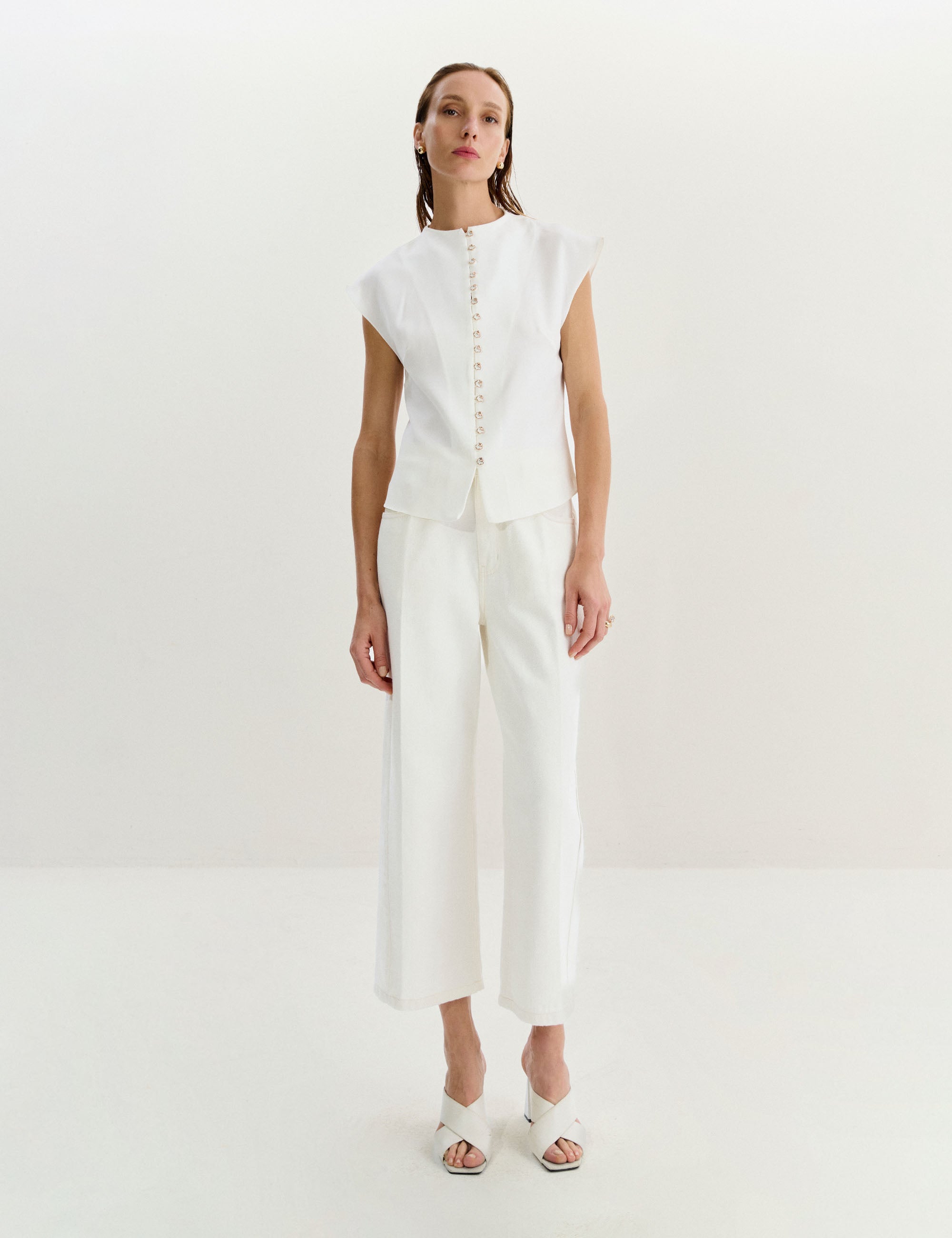 Camisa Ametista Alfaiataria Off White