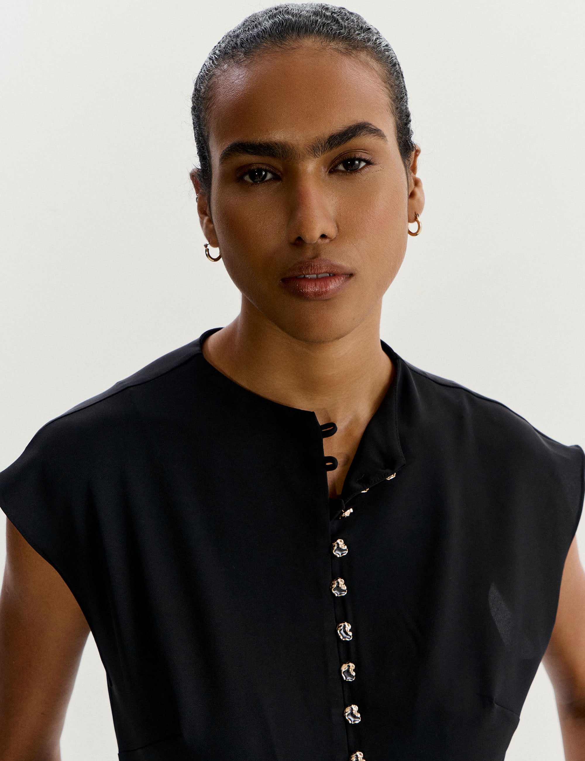 Camisa Ametista Alfaiataria Preto