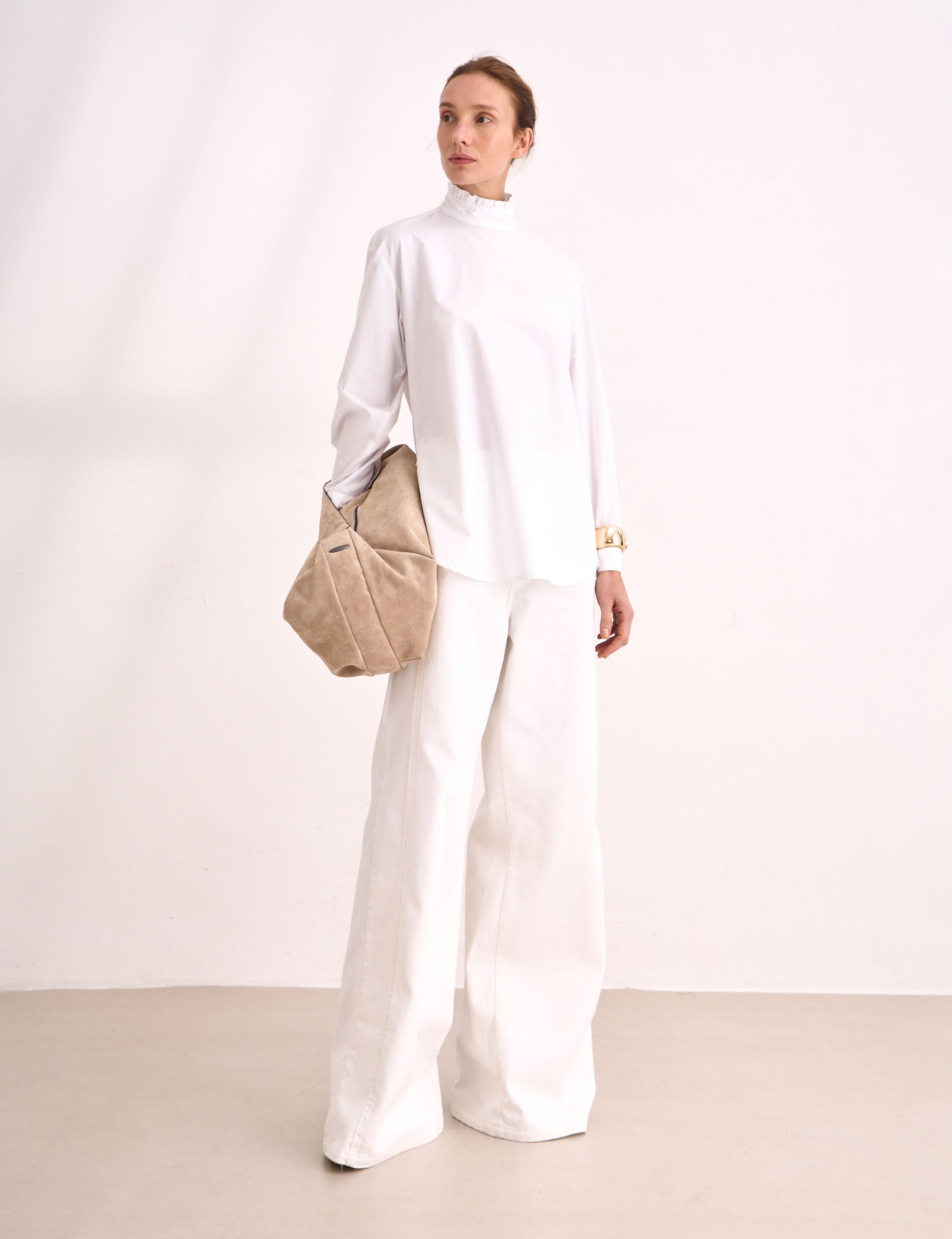 Camisa Andrea Tricoline Off White