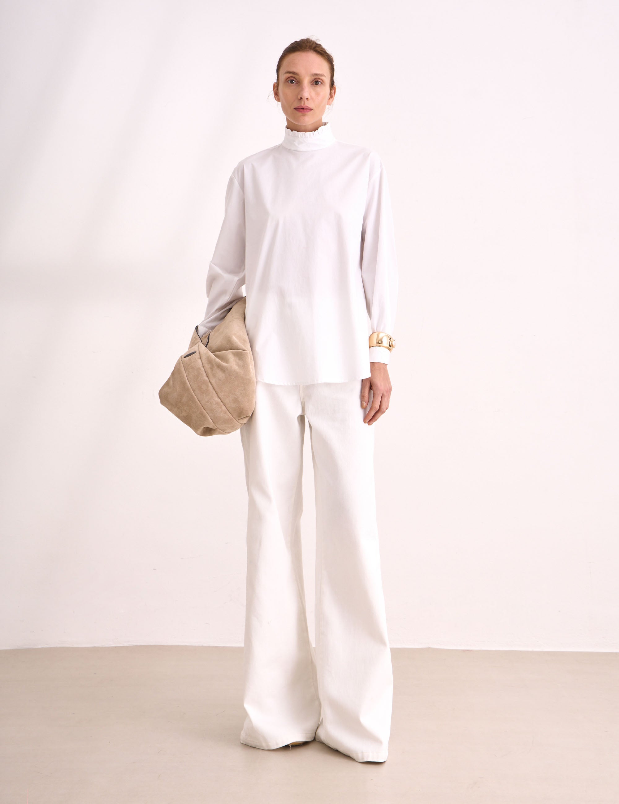 Camisa Andrea Tricoline Off White