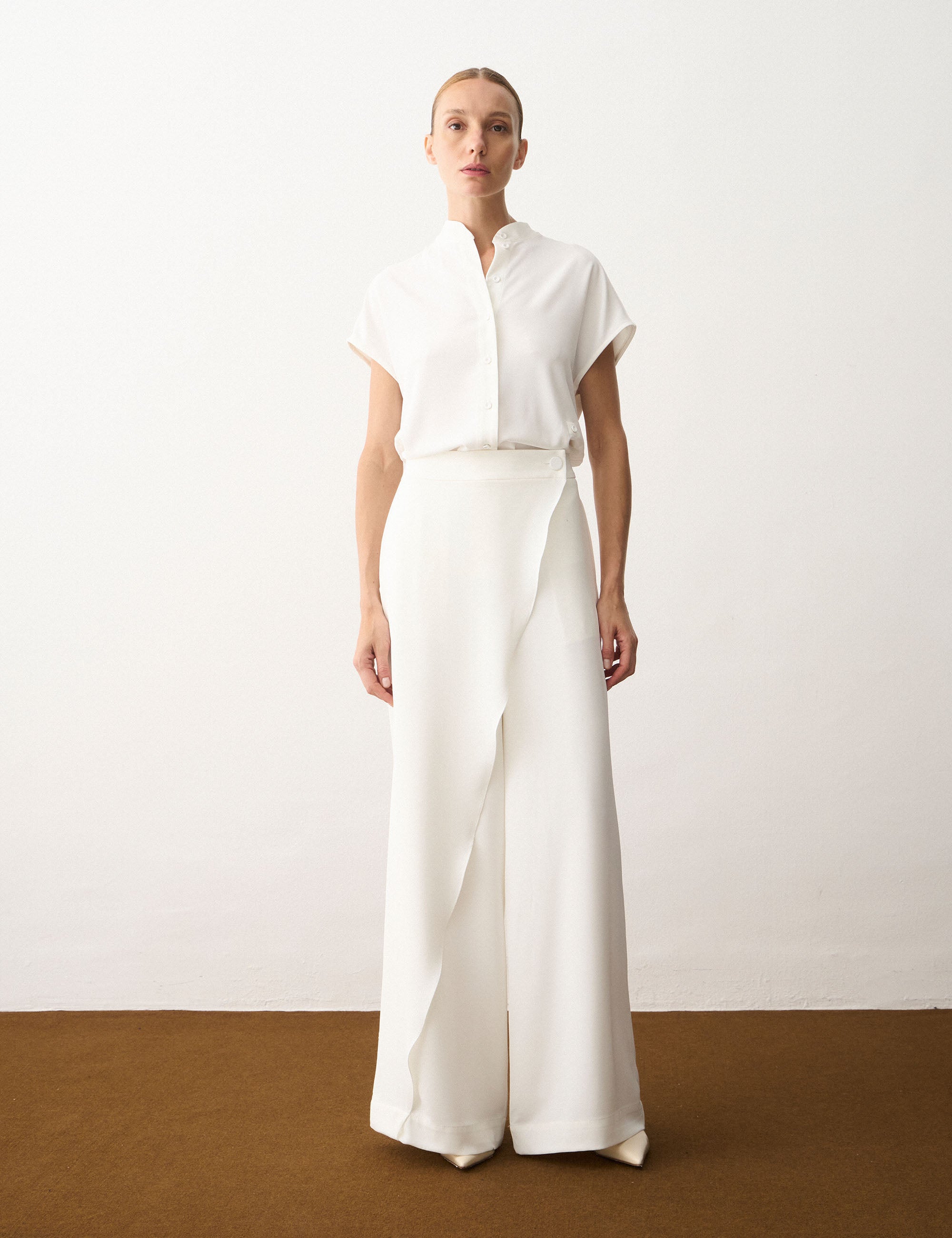 Calça Anna Fluida Off White