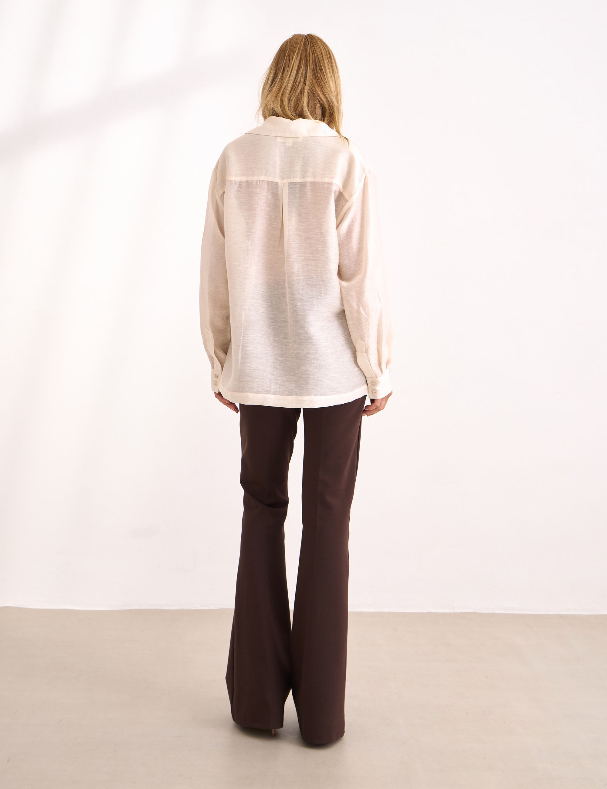 Camisa Antuerpia Voil Perola