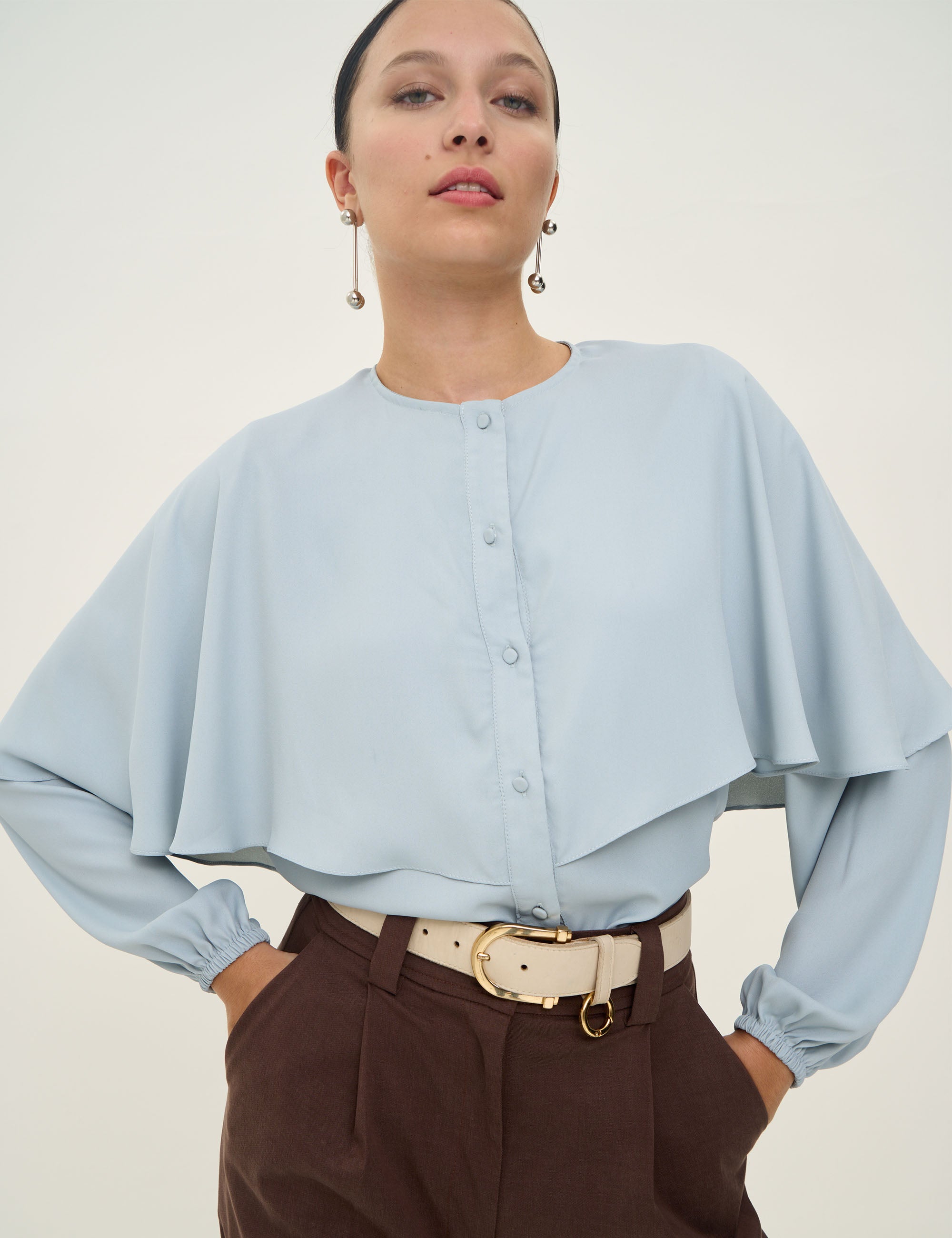 Camisa Capa Ellise Azul