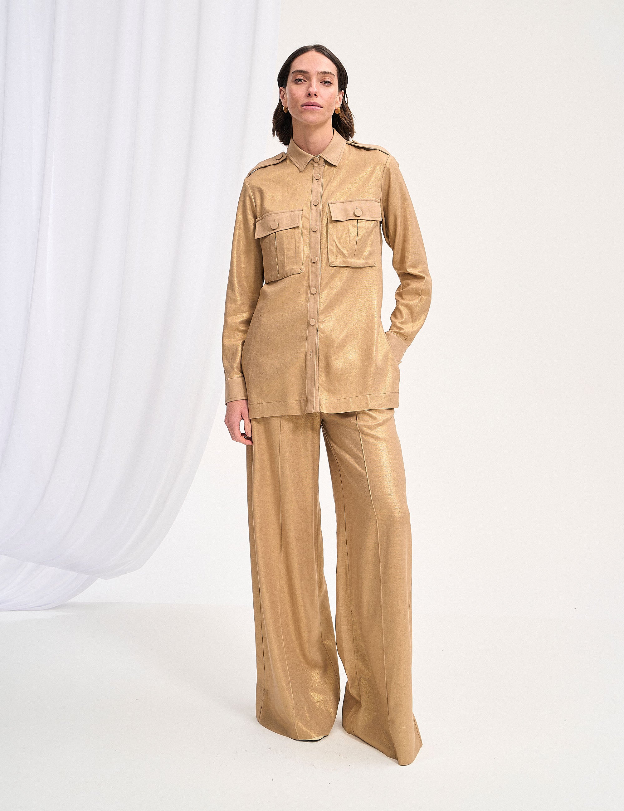 Calça Ella Cargo Bege