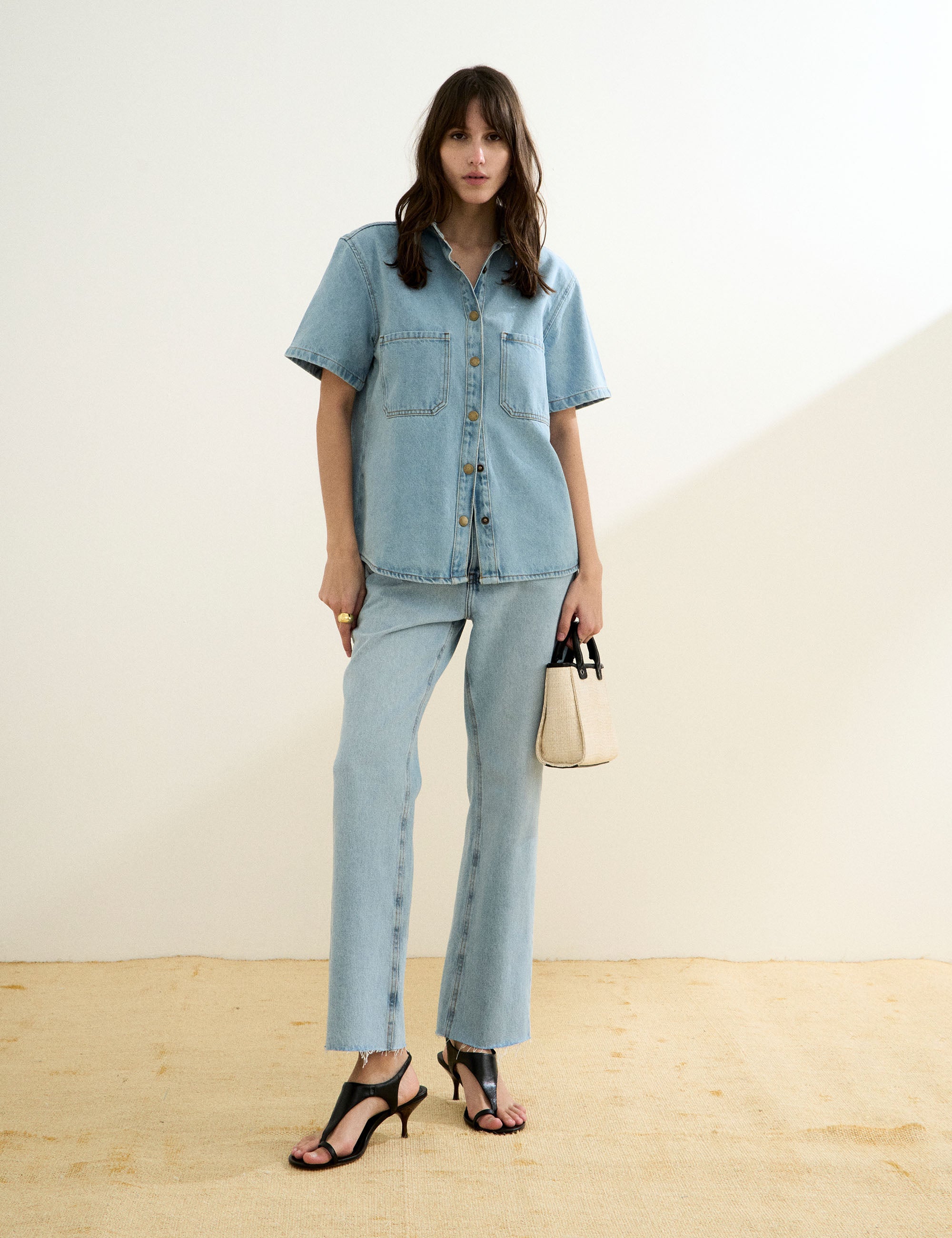 Camisa Cindy Denim Jeans Claro