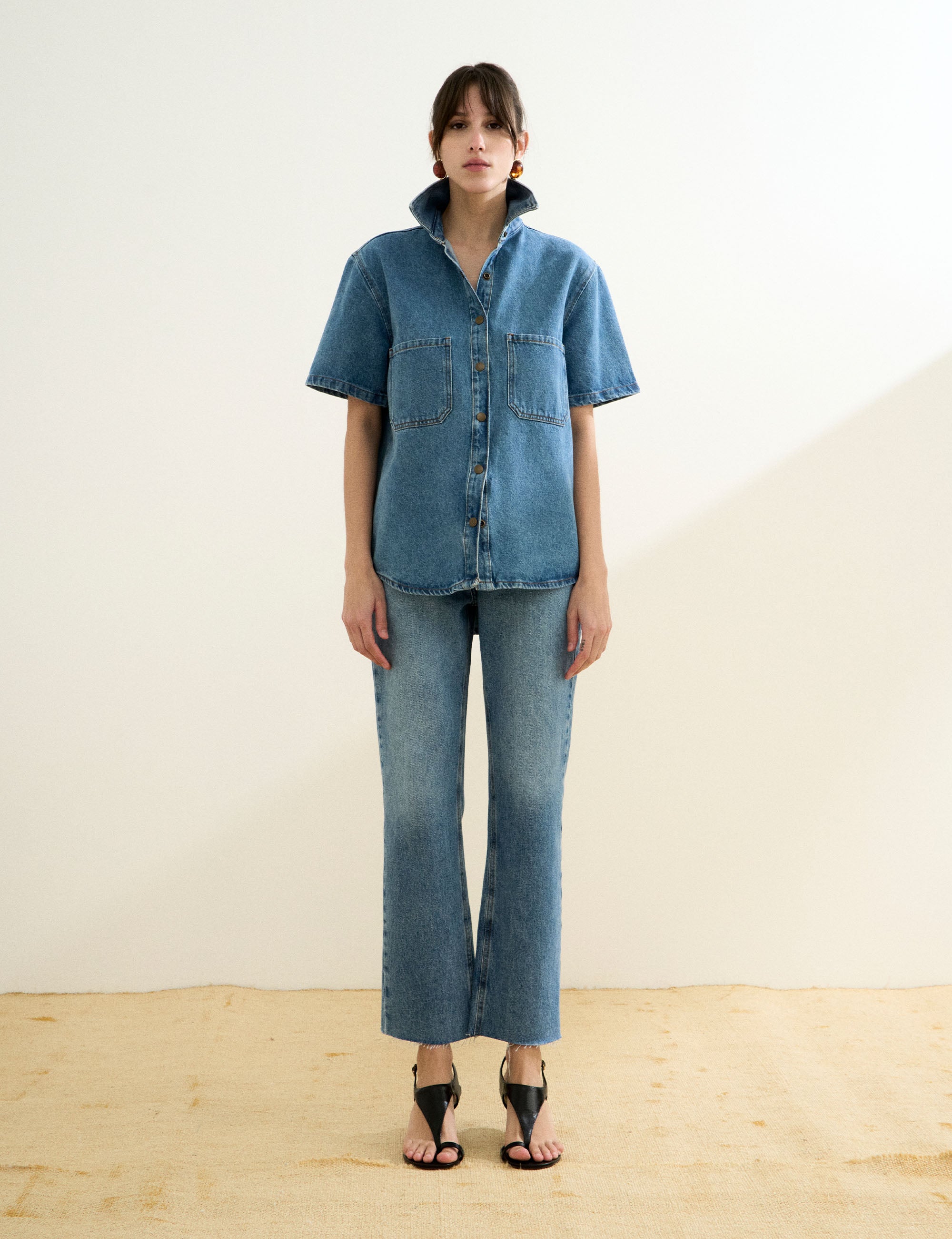 Camisa Cindy Denim Jeans Medio