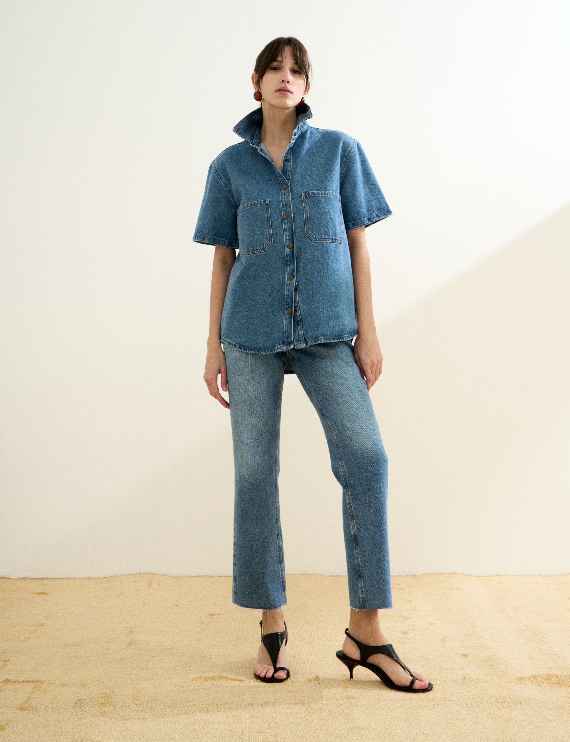 Camisa Cindy Denim Jeans Medio