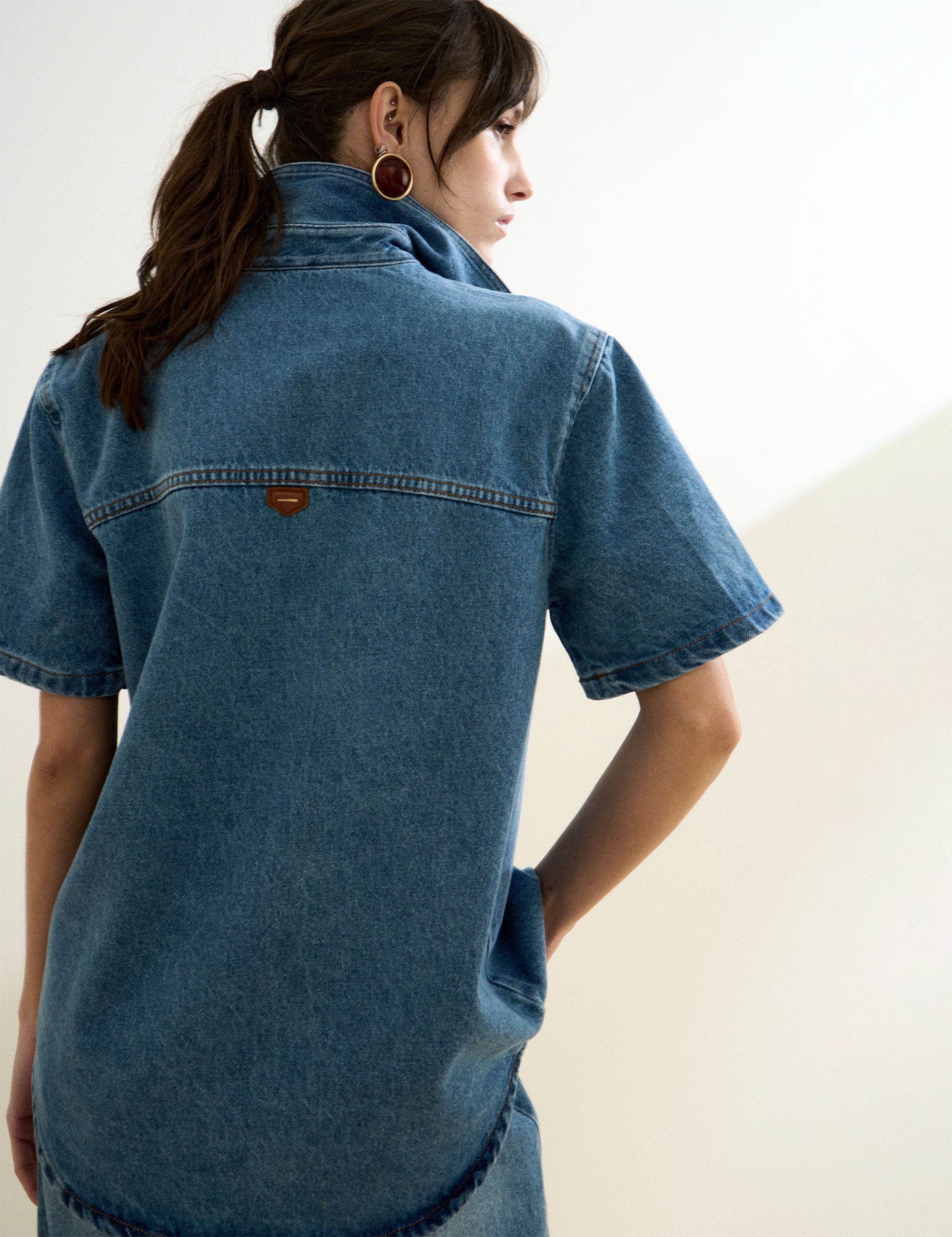 Camisa Cindy Denim Jeans Medio