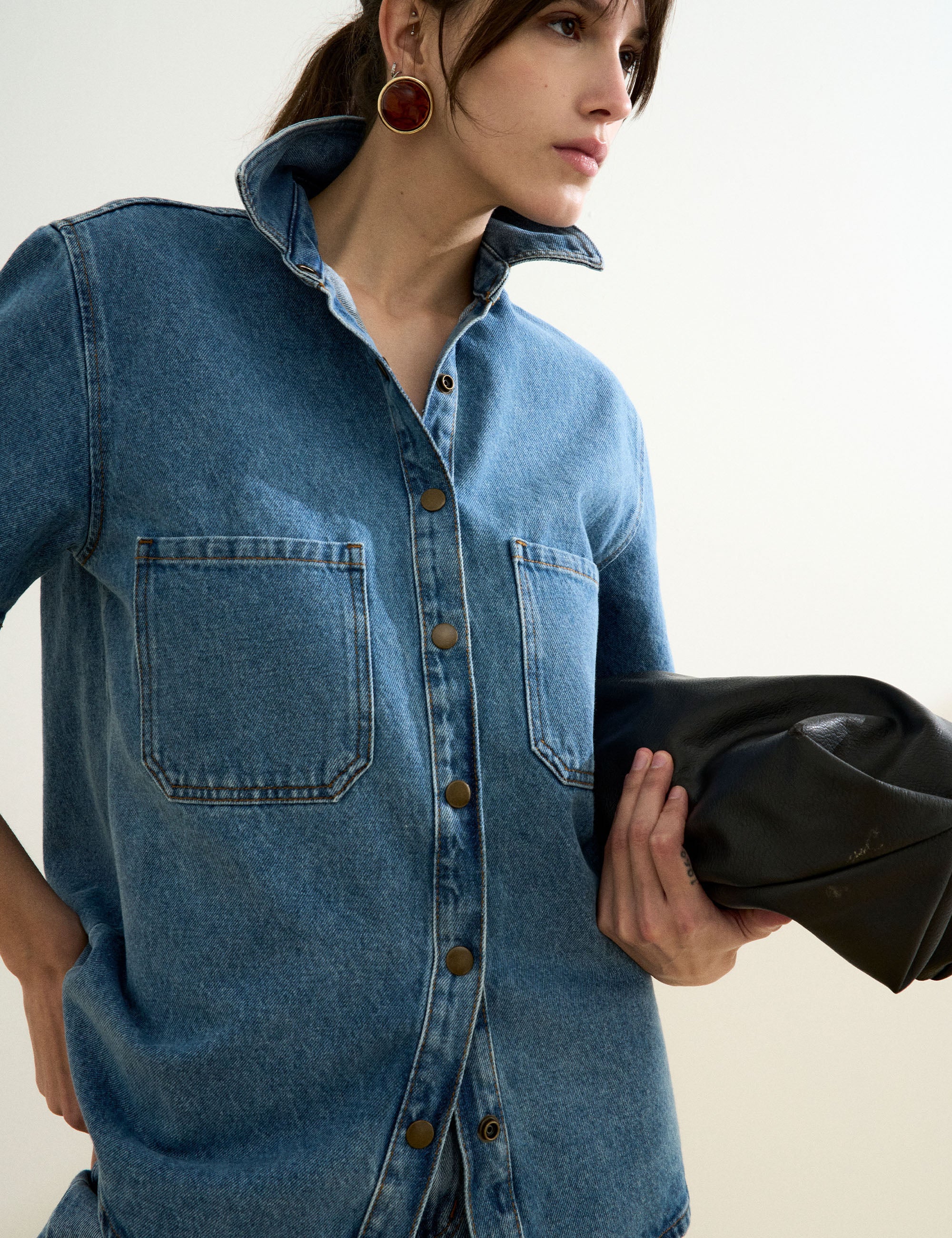Camisa Cindy Denim Jeans Medio