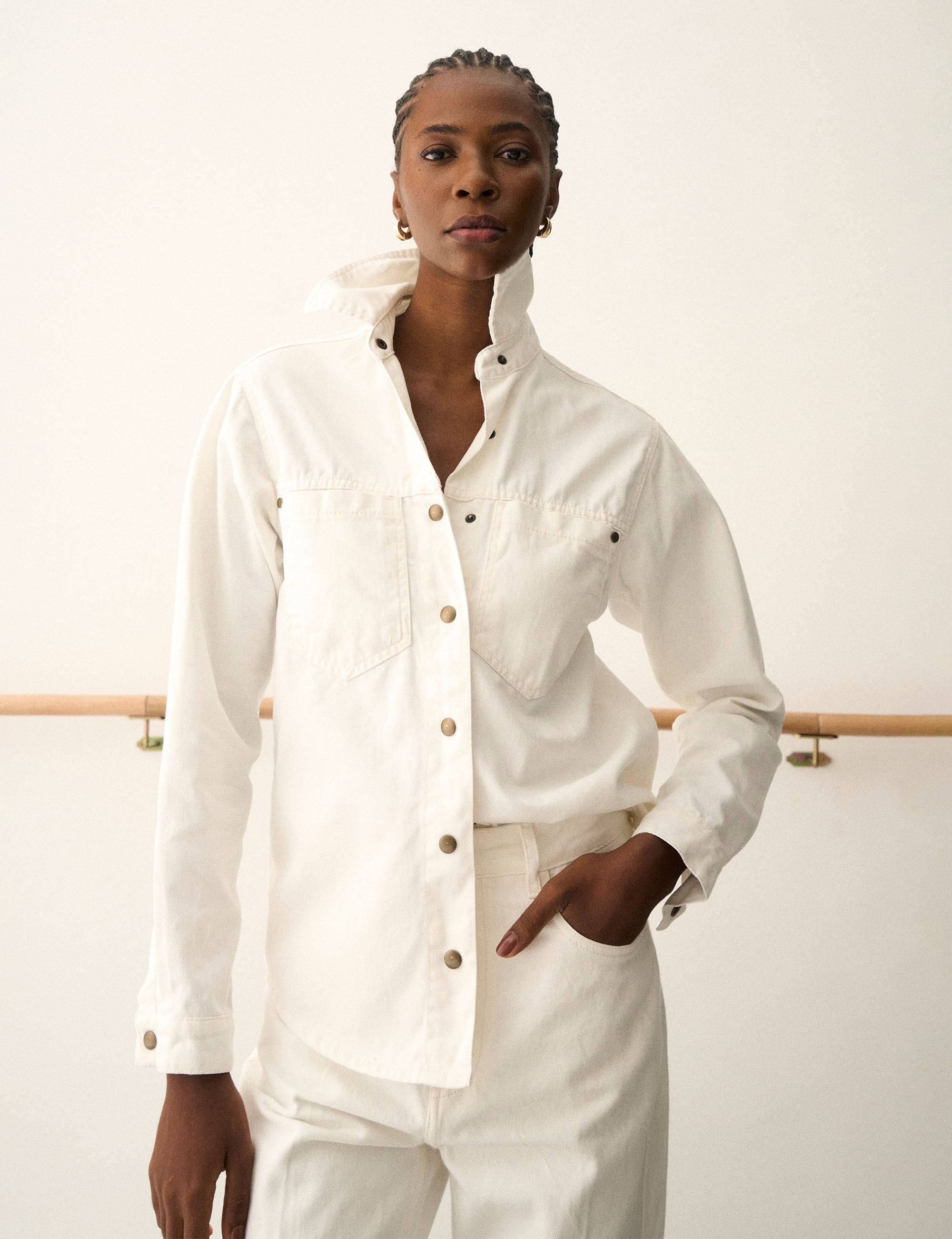 Camisa Cindy Denim Off White