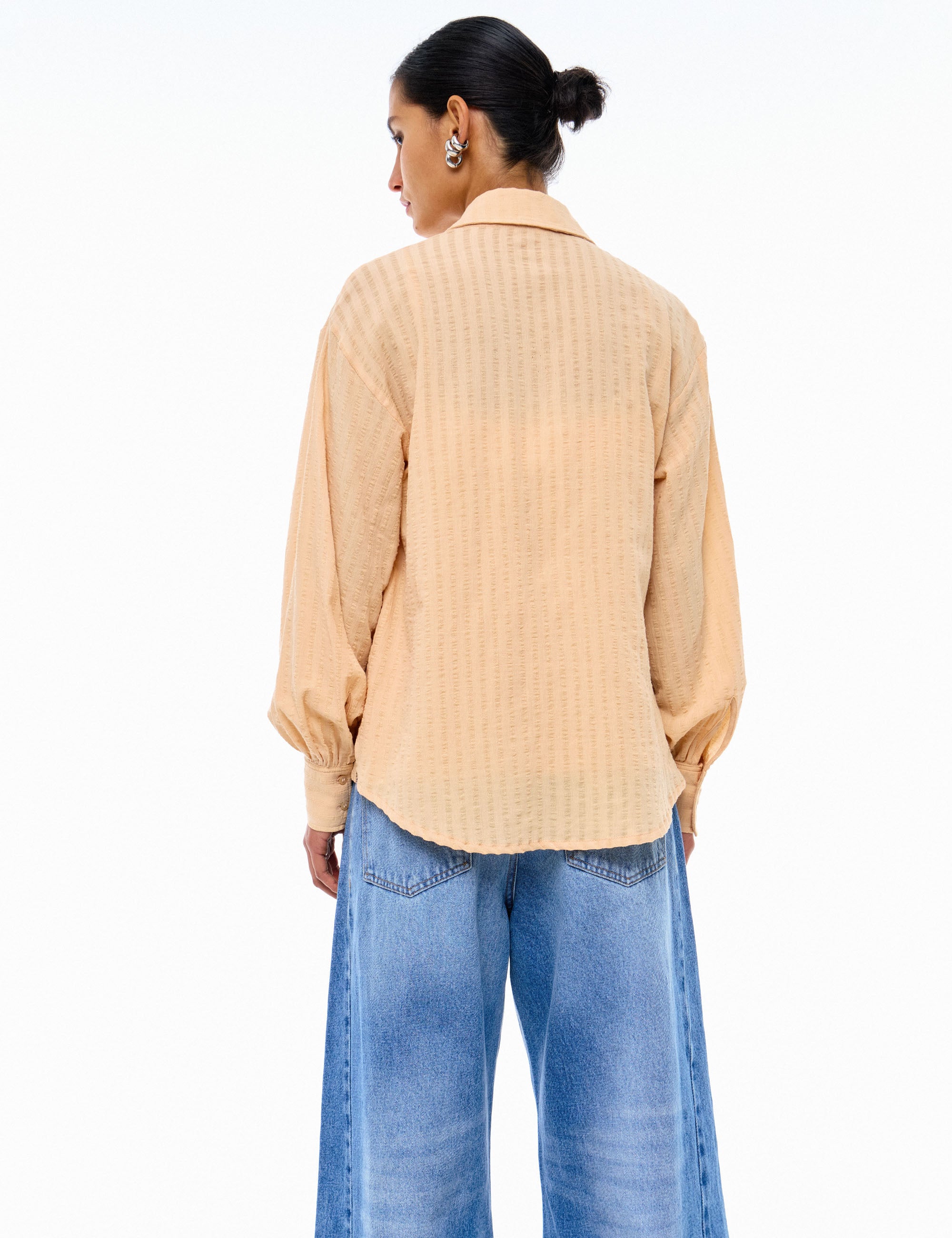 Camisa Flavia Crepe Chic Pele