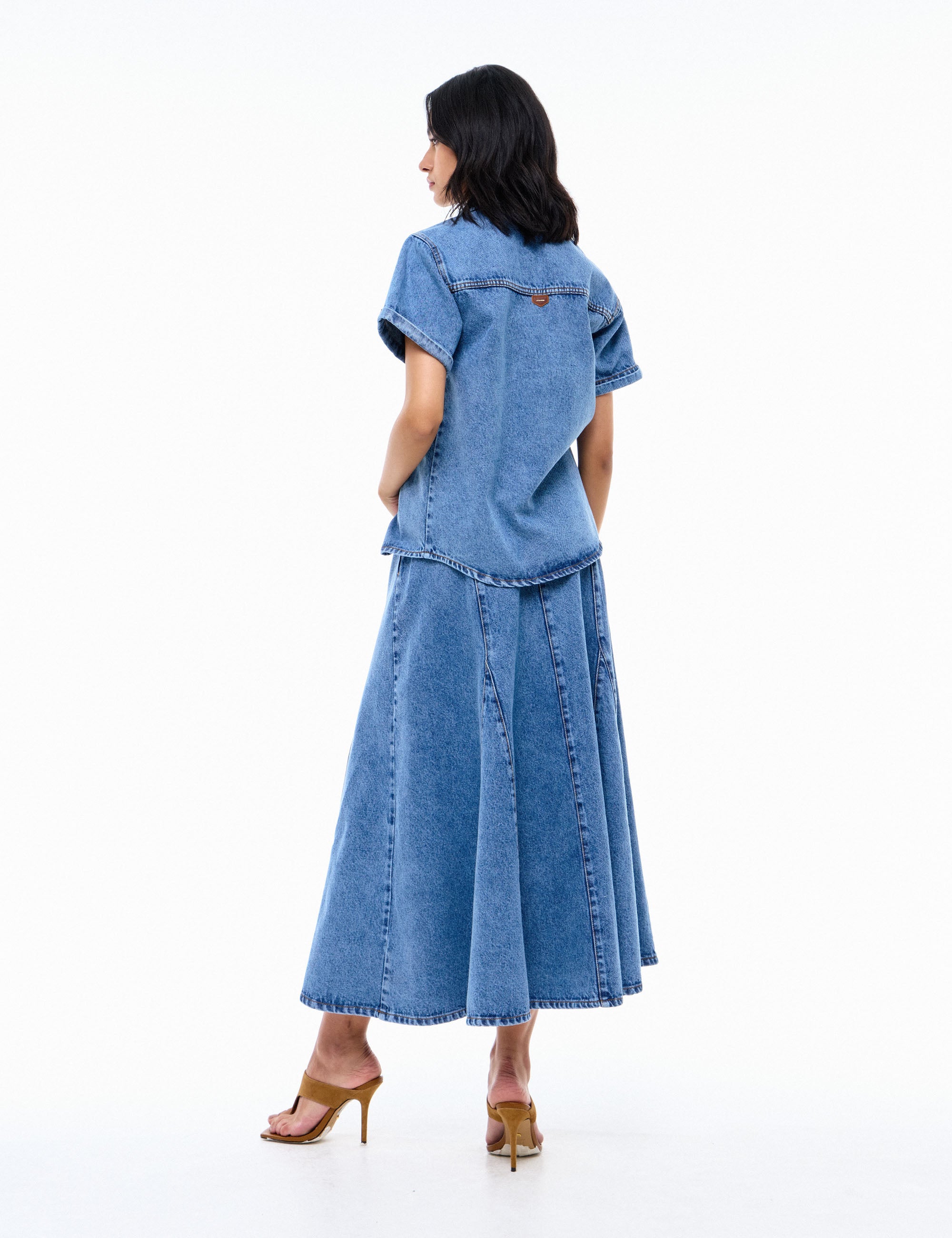 Camisa Helena Jeans Médio