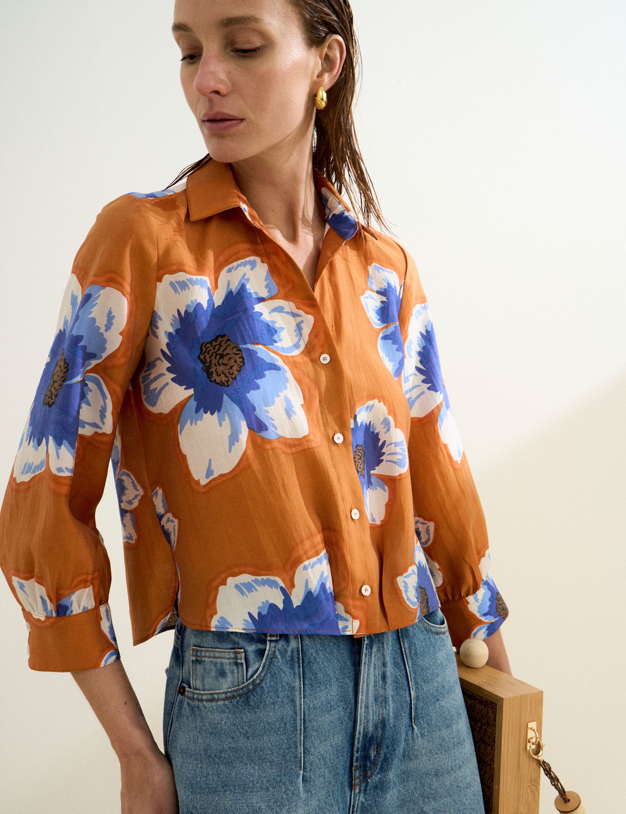 Camisa Jena Liocel Laranja