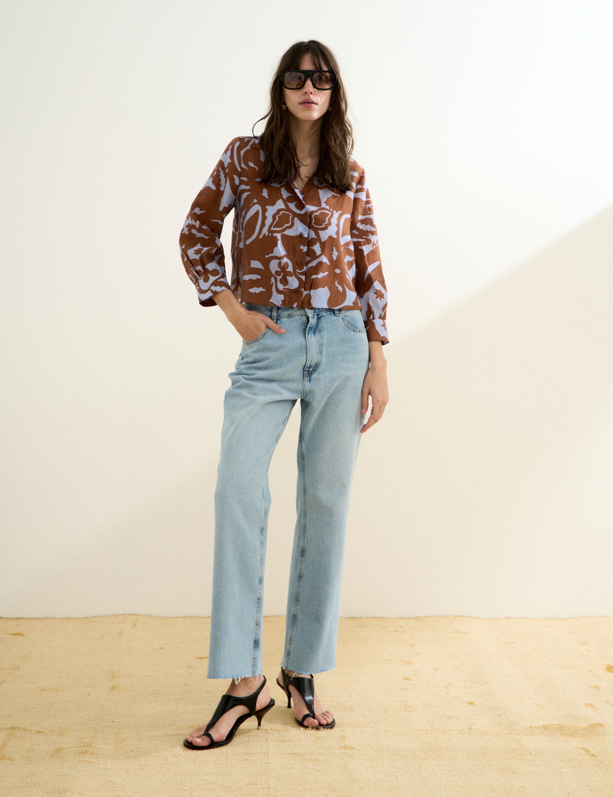 Camisa Jena Liocel Marrom
