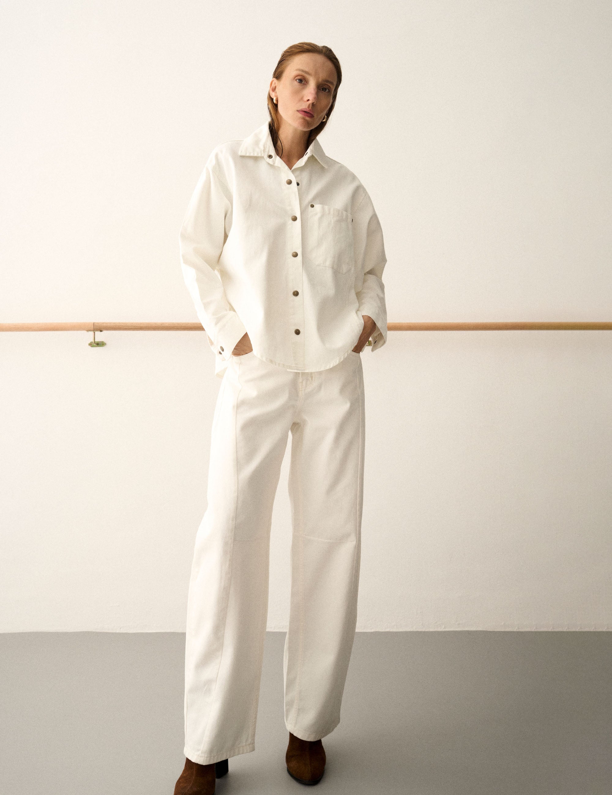 Camisa Kelia Denim Off White