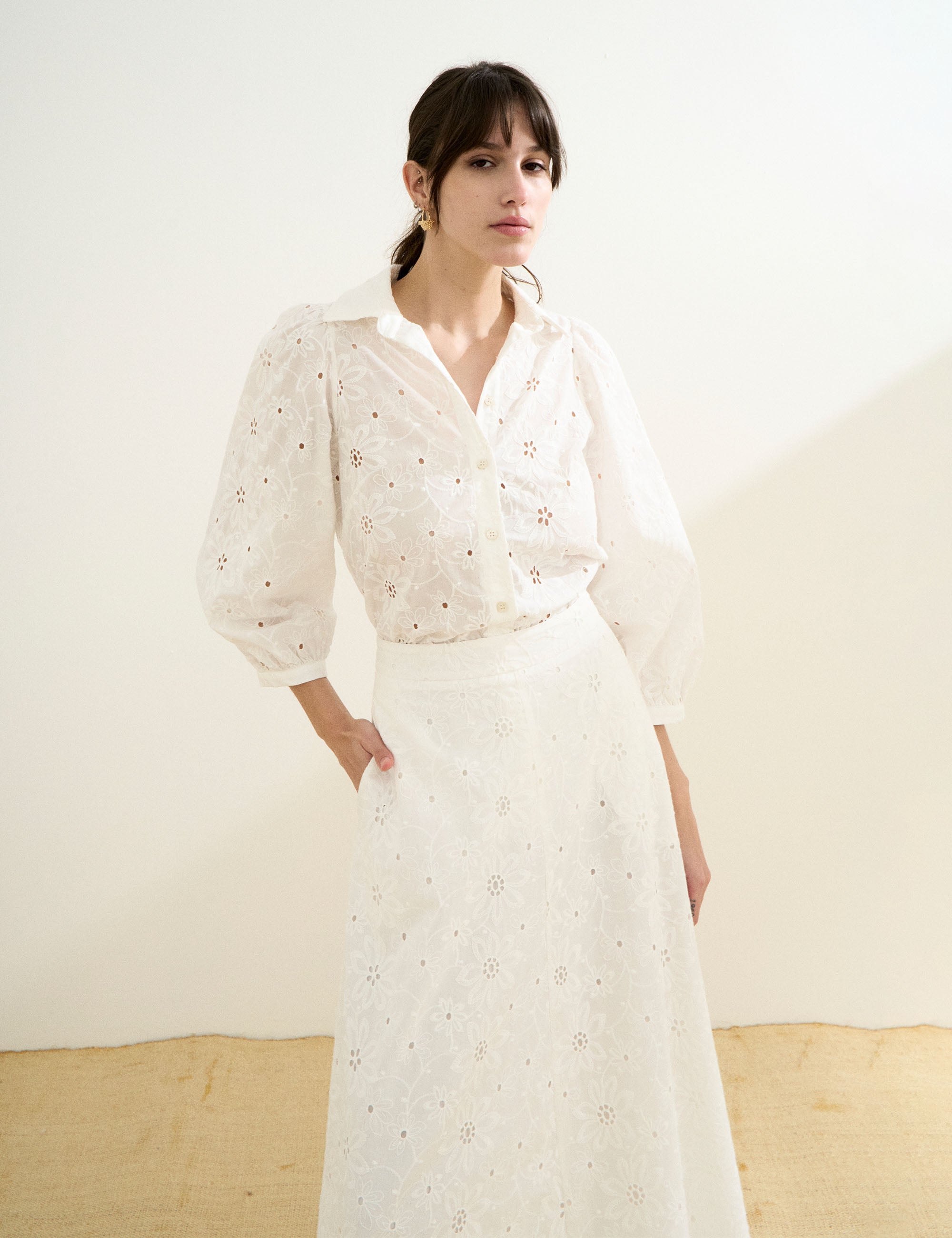 Camisa Leslie Laise Off White