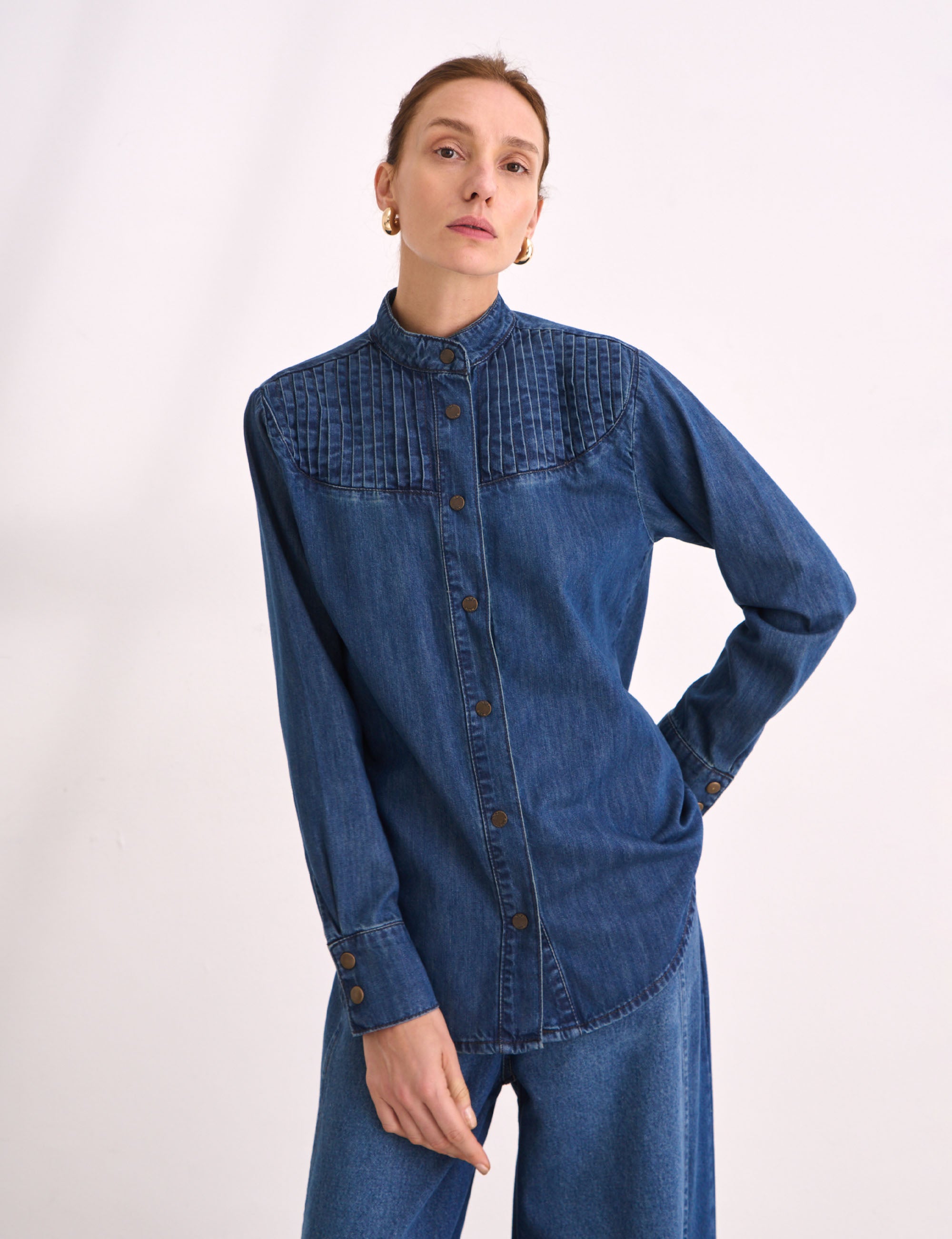 Camisa Lia Denim Escuro