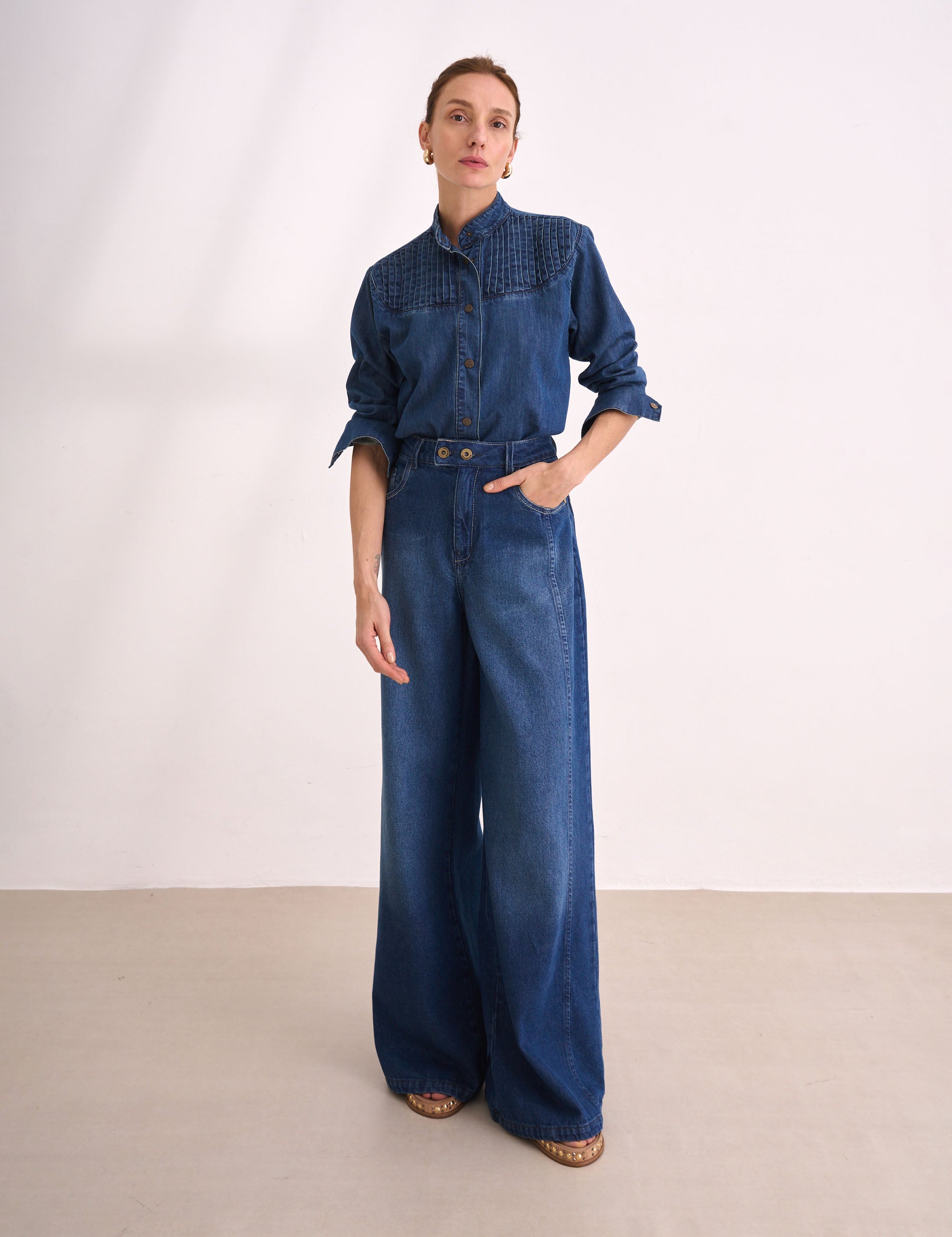 Camisa Lia Denim Escuro