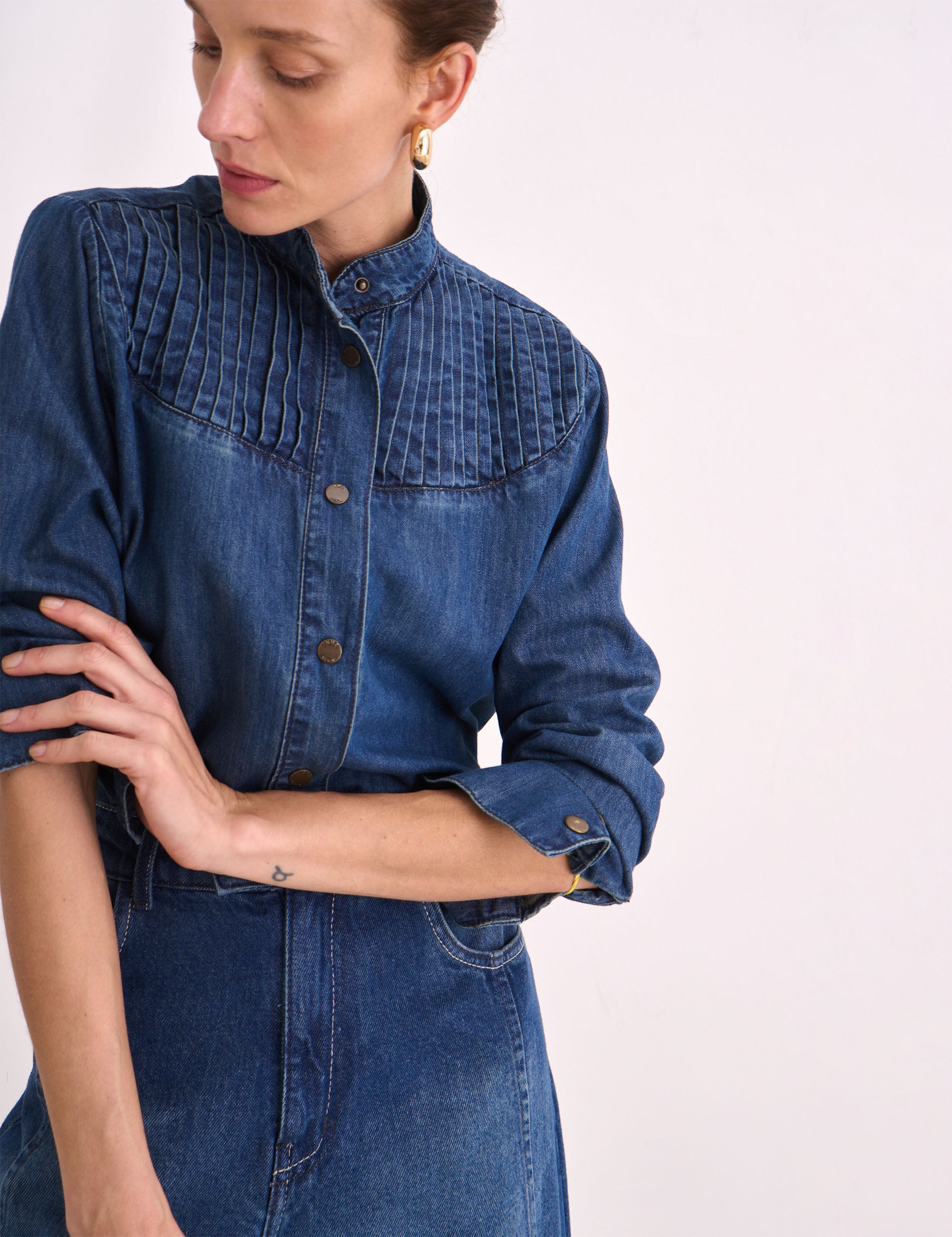 Camisa Lia Denim Escuro
