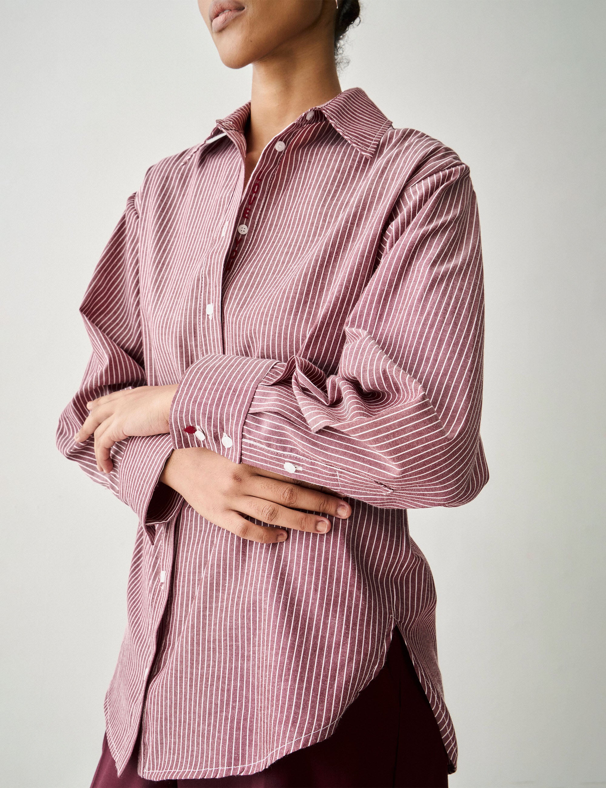Camisa Love Tricoline Carmenere