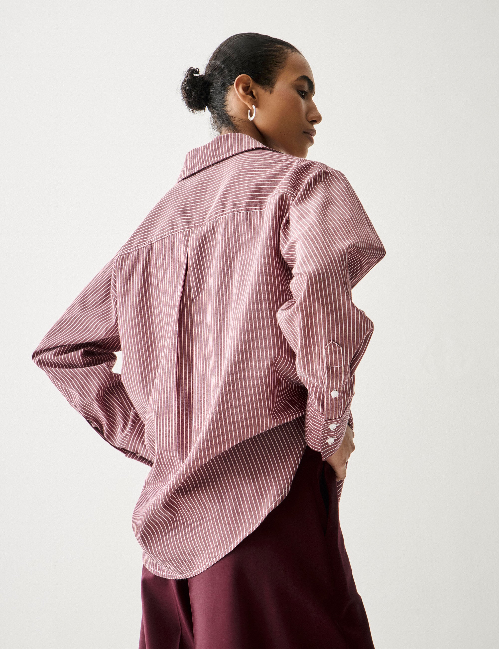 Camisa Love Tricoline Carmenere