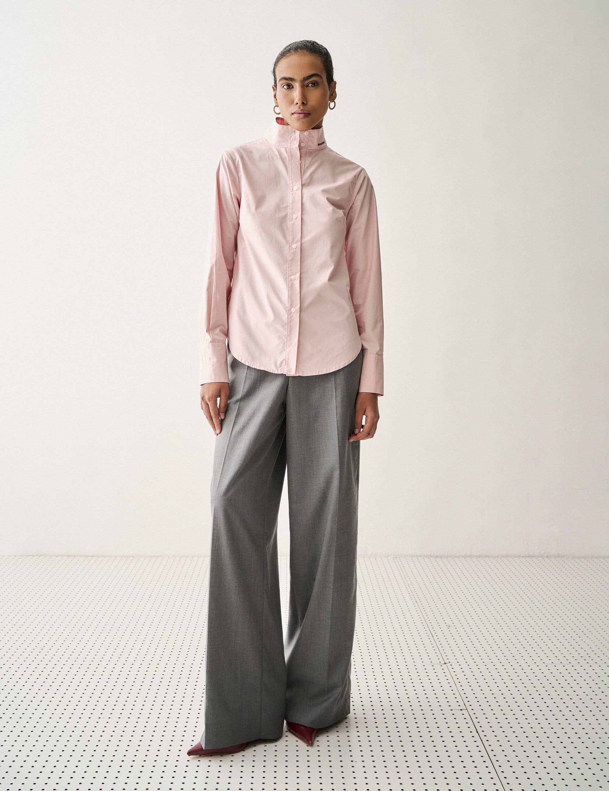 Camisa Madame Tricoline Rosa