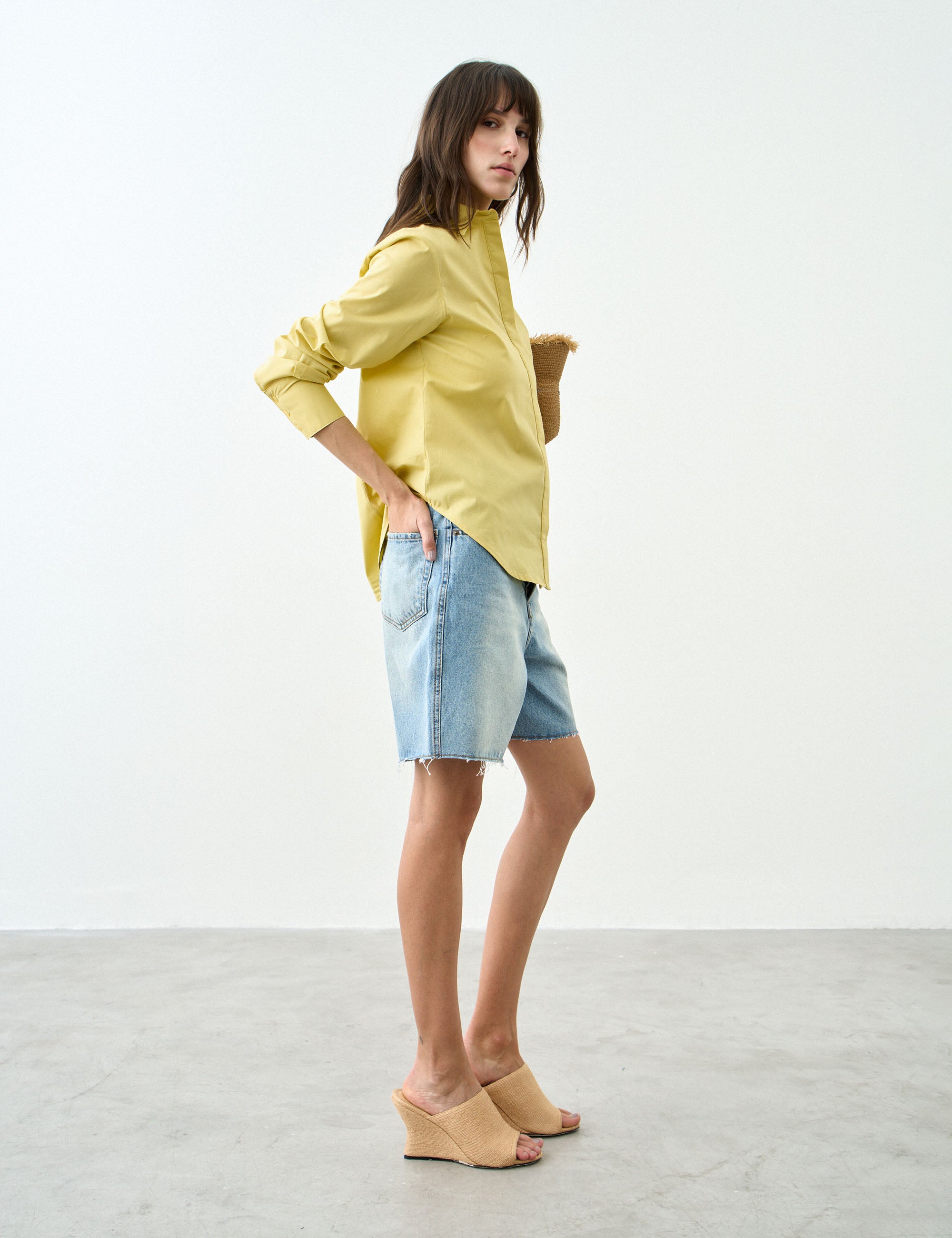Camisa Milano Tricoline Amarelo