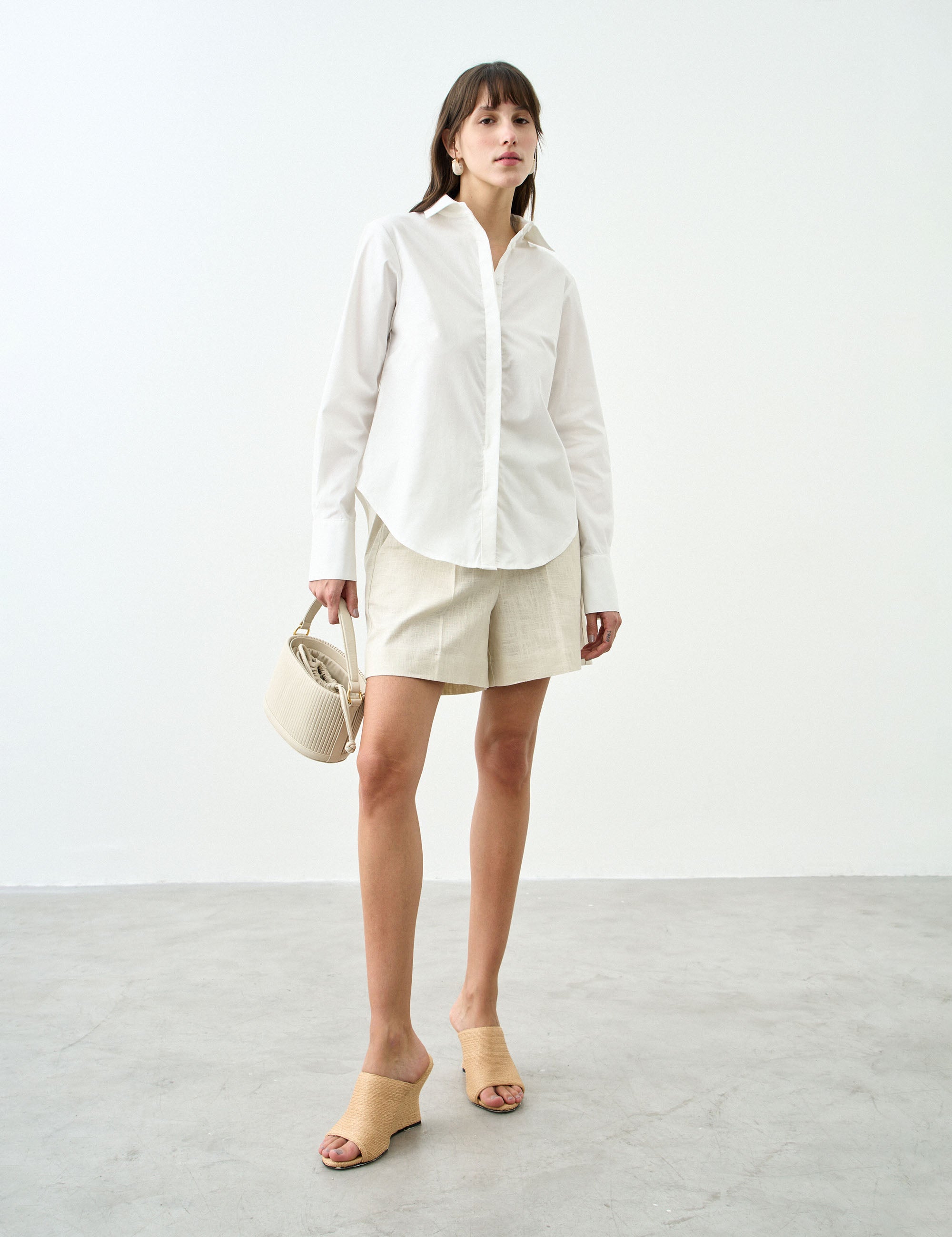 Camisa Milano Tricoline Off White