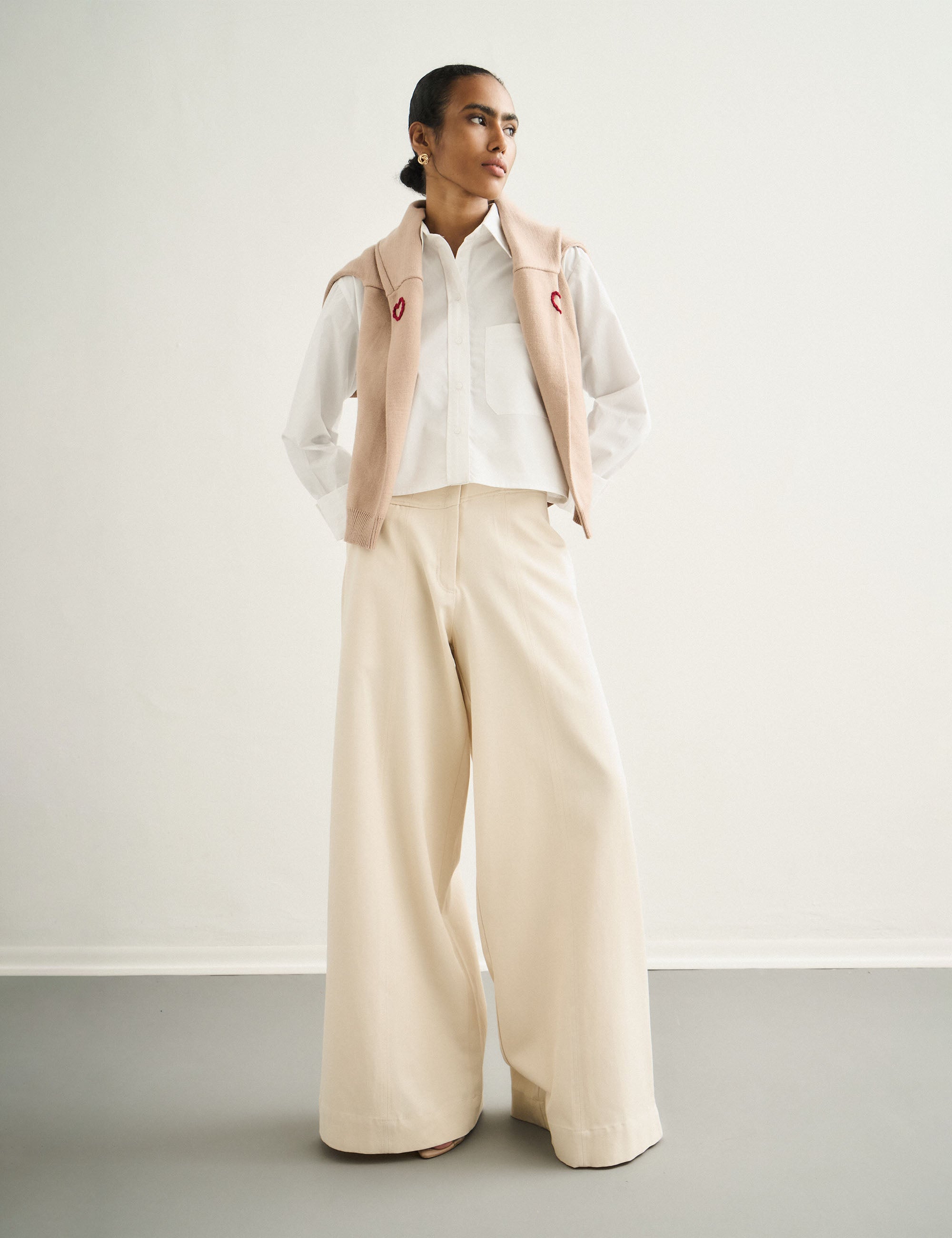 Camisa Muse Tricoline Off White